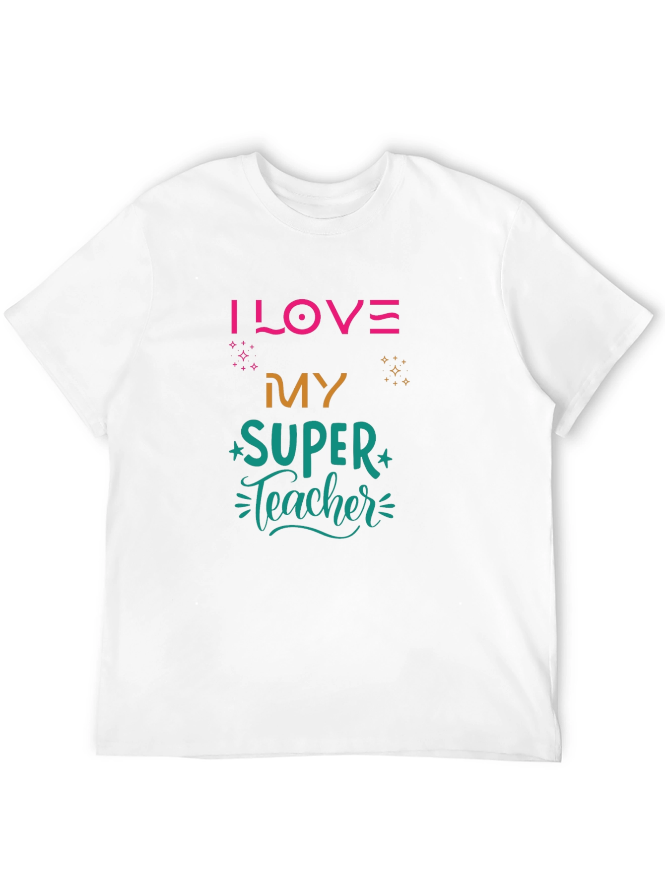 I LOVE My SUPER Teacher Black T-Shirt