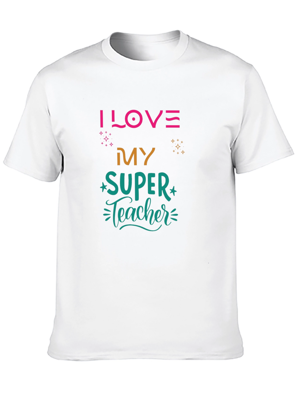 I LOVE My SUPER Teacher Black T-Shirt