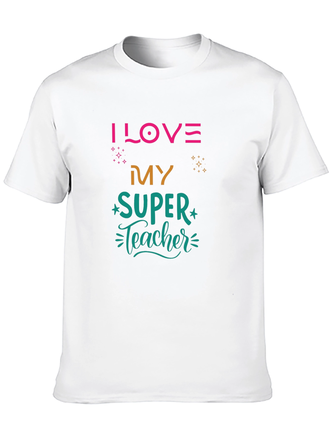 I LOVE My SUPER Teacher Black T-Shirt