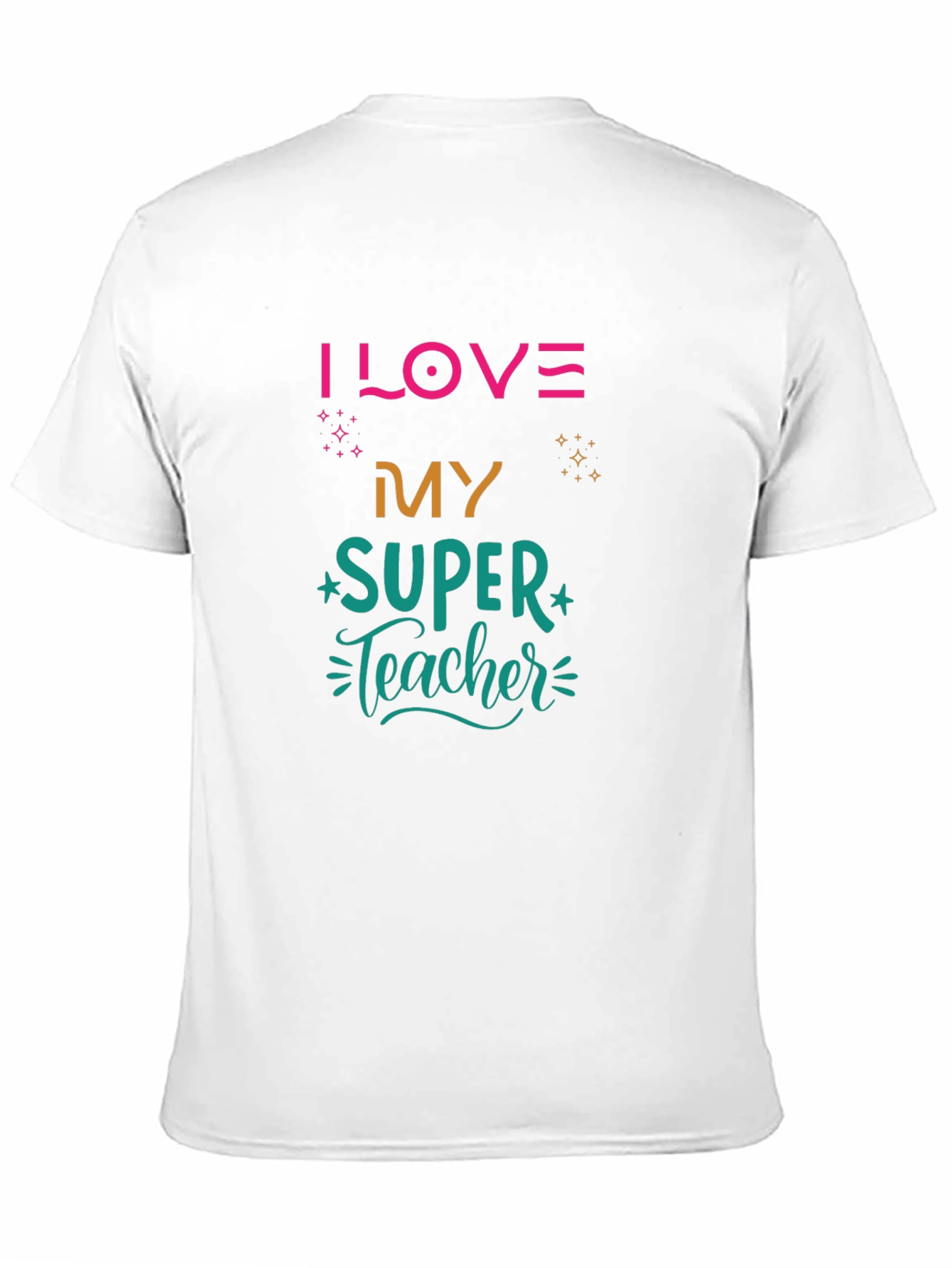 I LOVE My SUPER Teacher Black T-Shirt