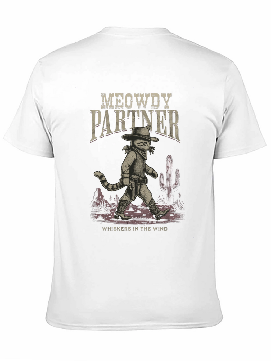 Meowdy Partner Cowboy Cat Graphic T-Shirt