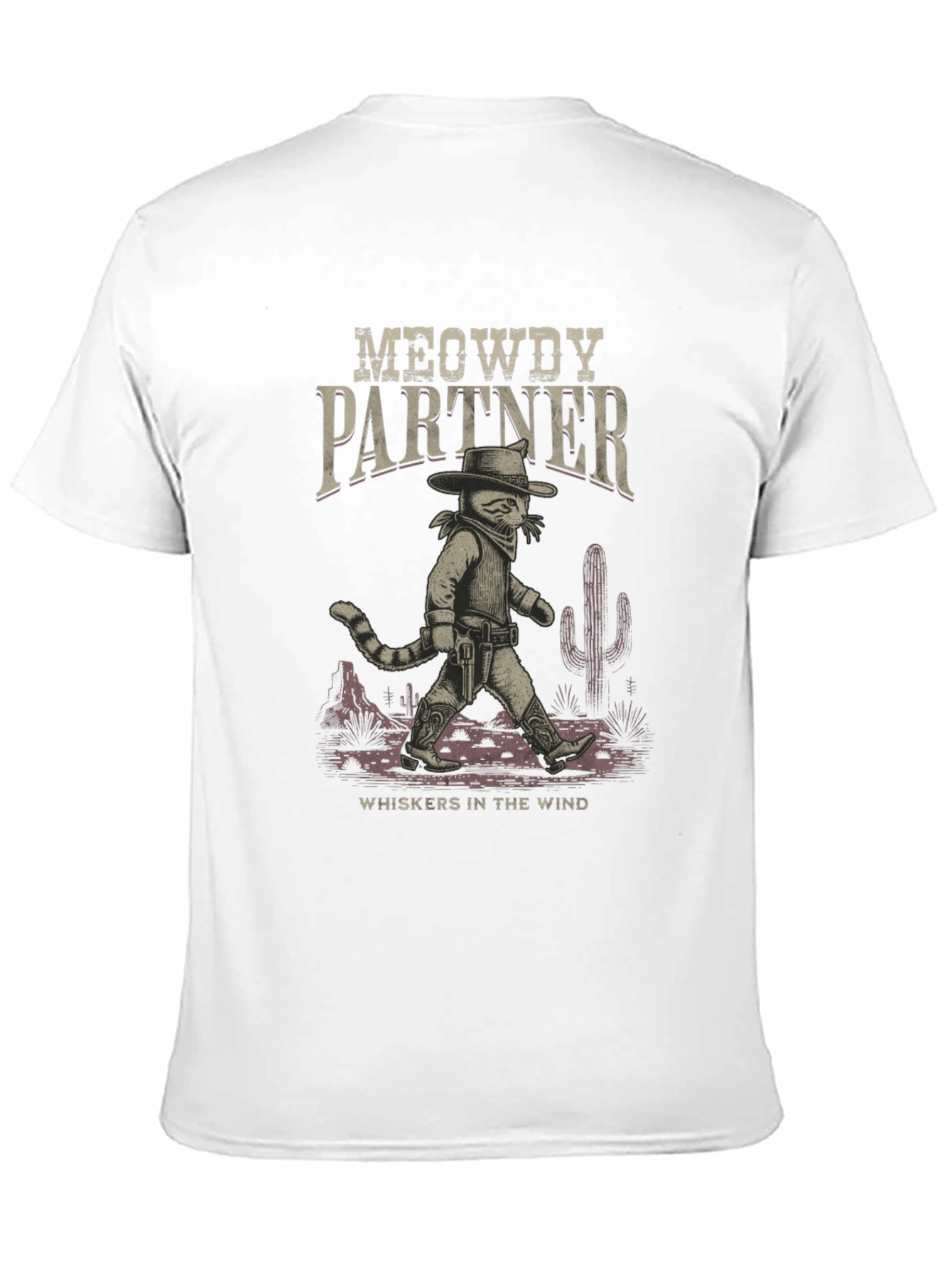 Meowdy Partner Cowboy Cat Graphic T-Shirt