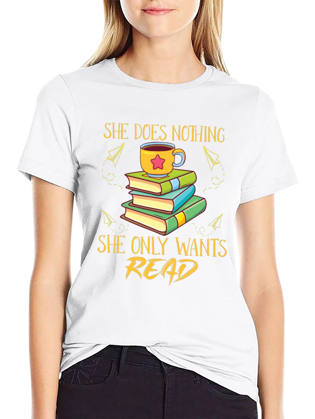 She Does Nothing She Only Wants Read T-Shirt