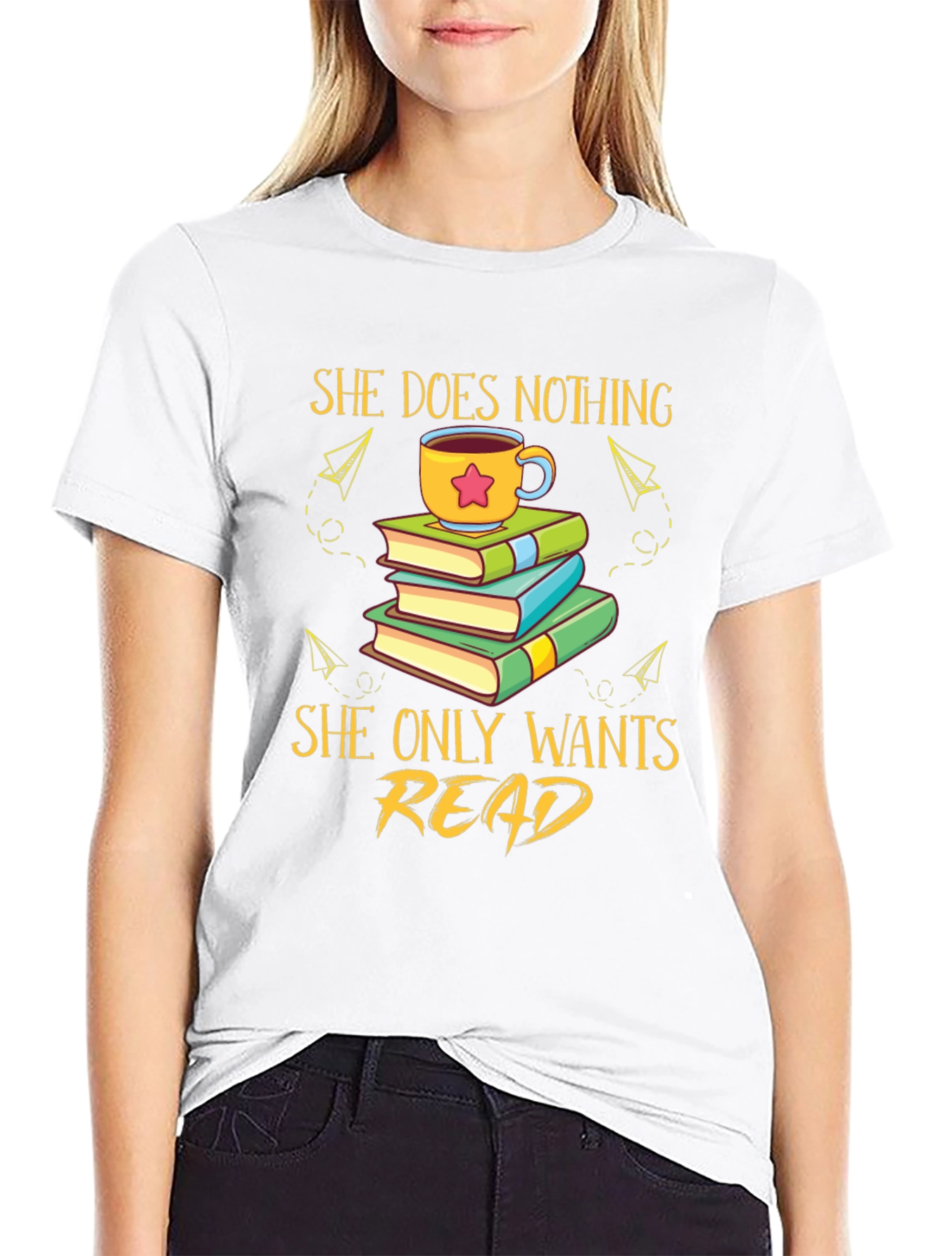 She Does Nothing She Only Wants Read T-Shirt