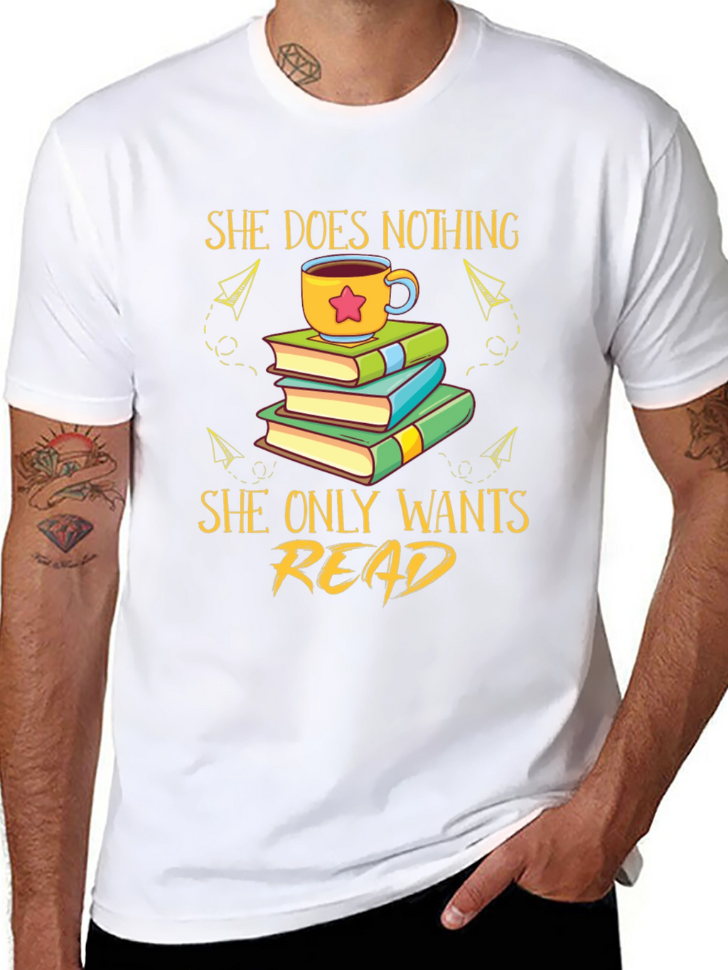 She Does Nothing She Only Wants Read T-Shirt