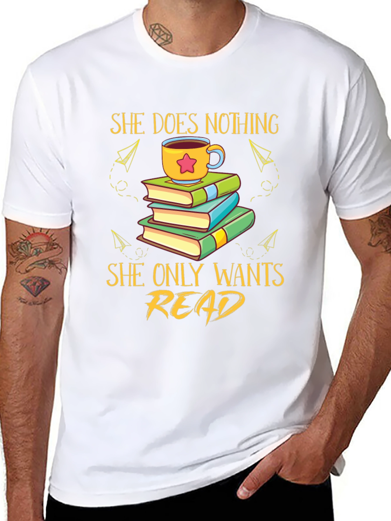 She Does Nothing She Only Wants Read T-Shirt