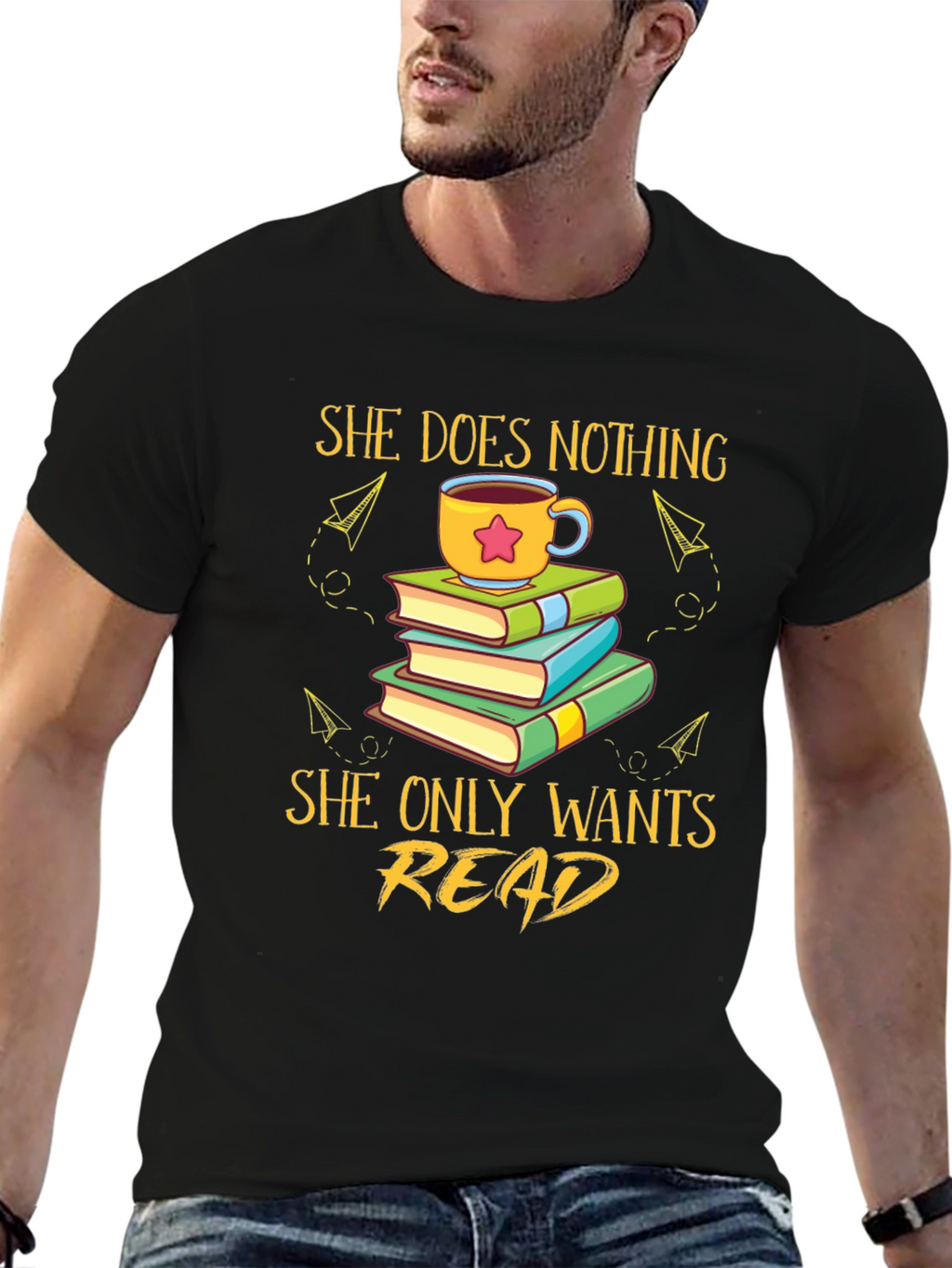 She Does Nothing She Only Wants Read T-Shirt