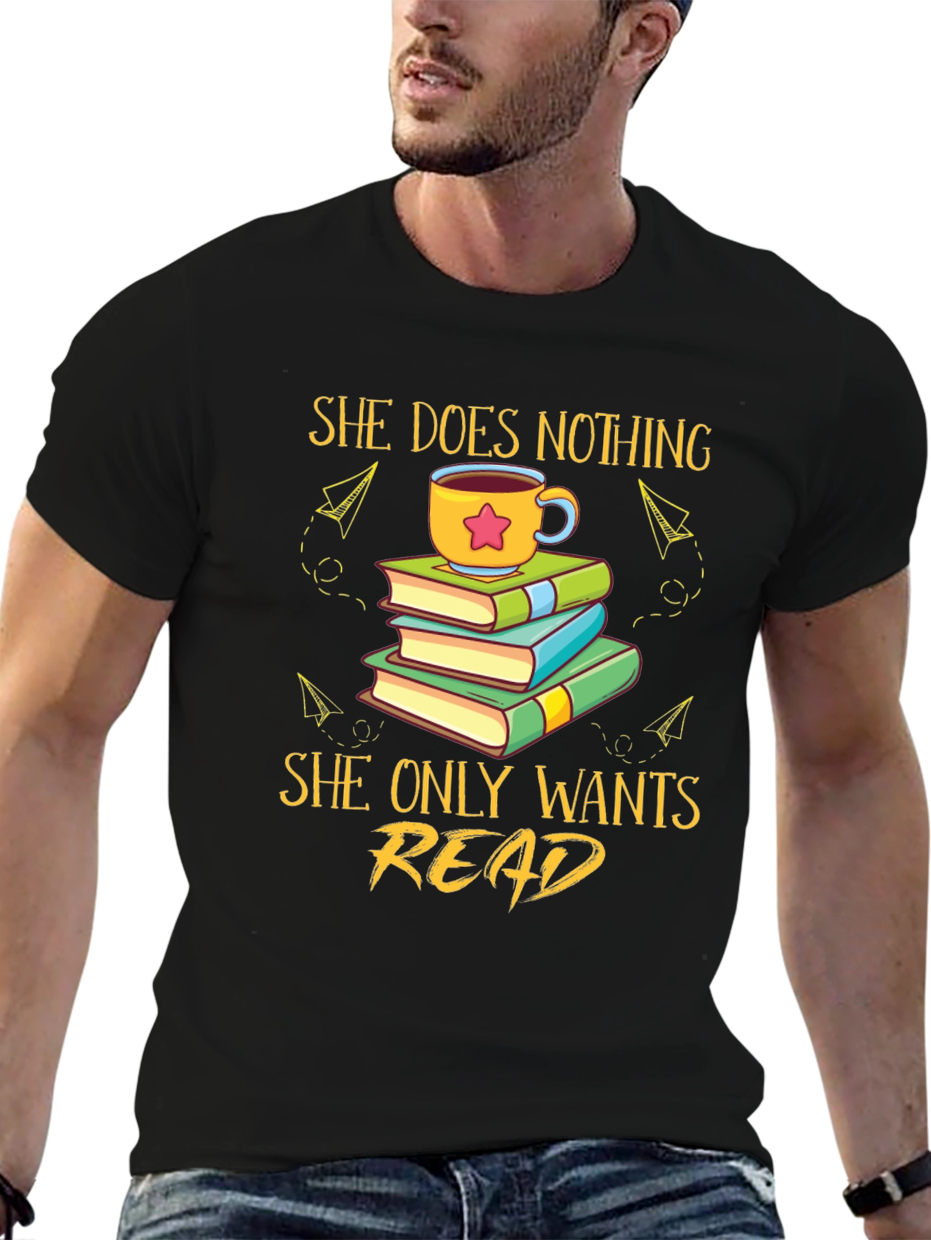 She Does Nothing She Only Wants Read T-Shirt
