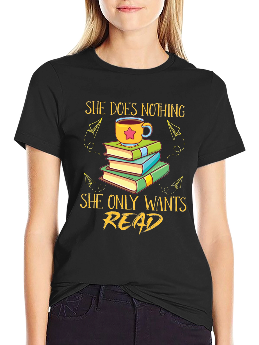 She Does Nothing She Only Wants Read T-Shirt