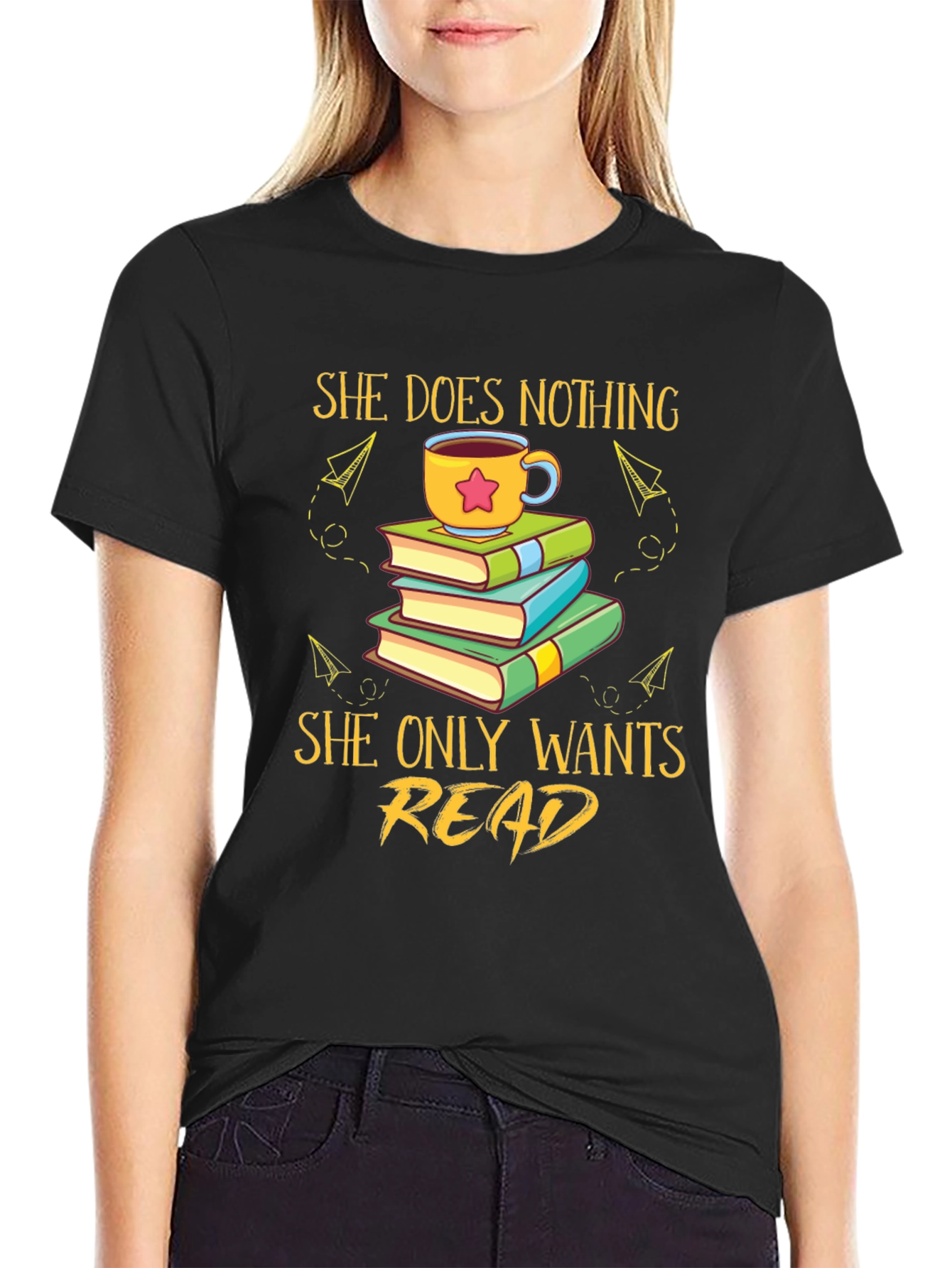 She Does Nothing She Only Wants Read T-Shirt