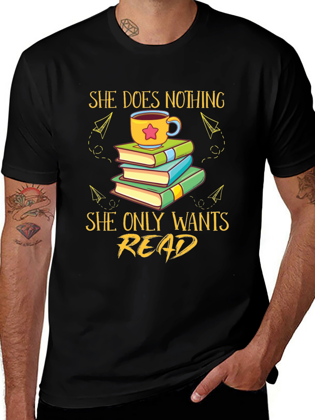 She Does Nothing She Only Wants Read T-Shirt