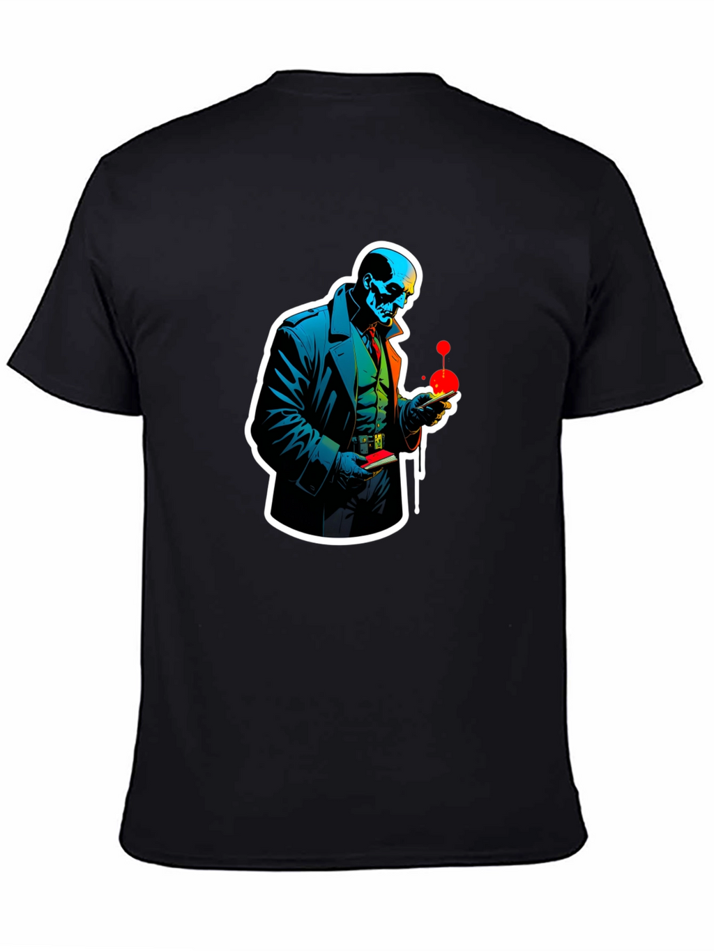Skull Detective Graphic Tee - Unique Design