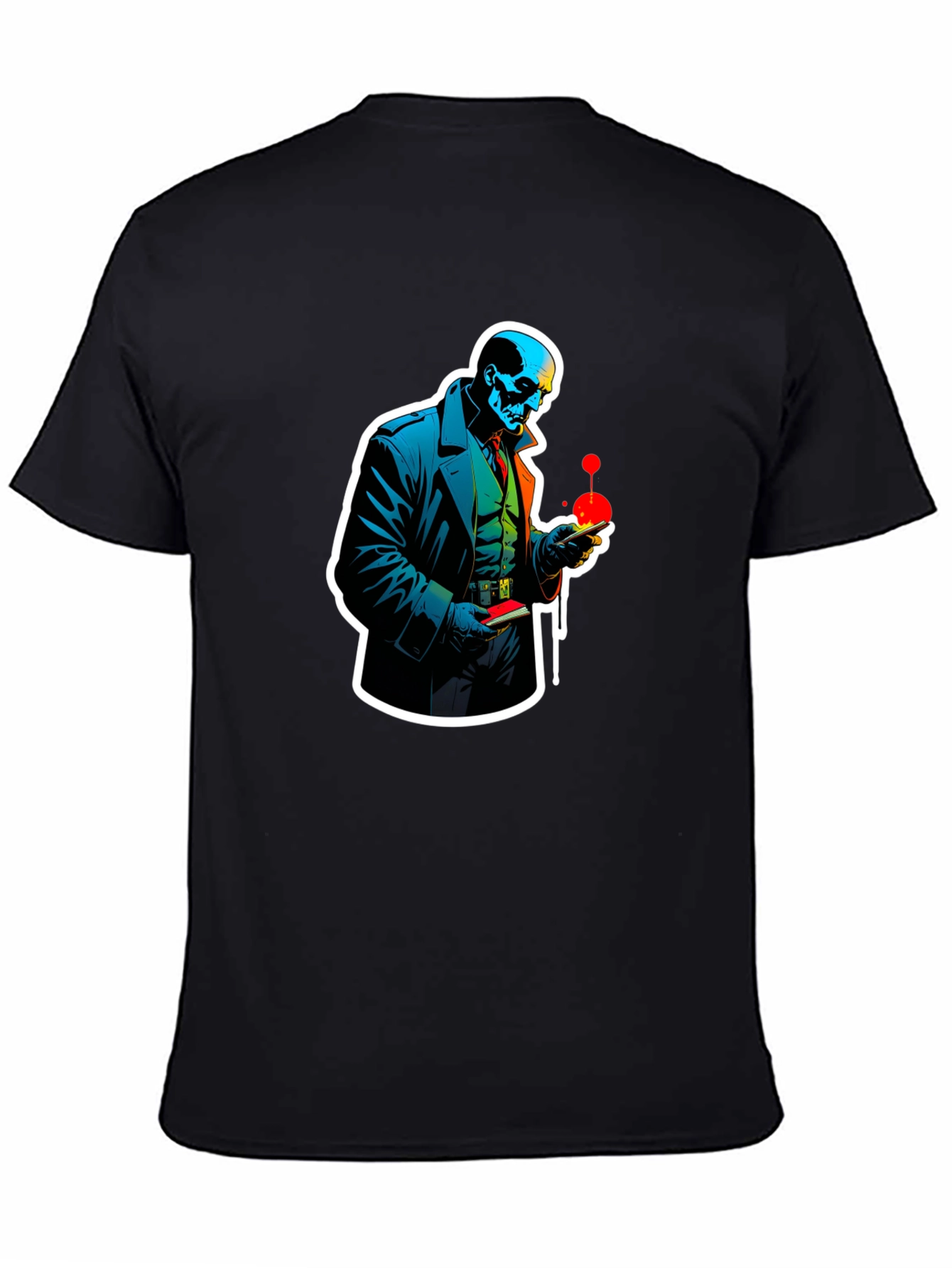 Skull Detective Graphic Tee - Unique Design