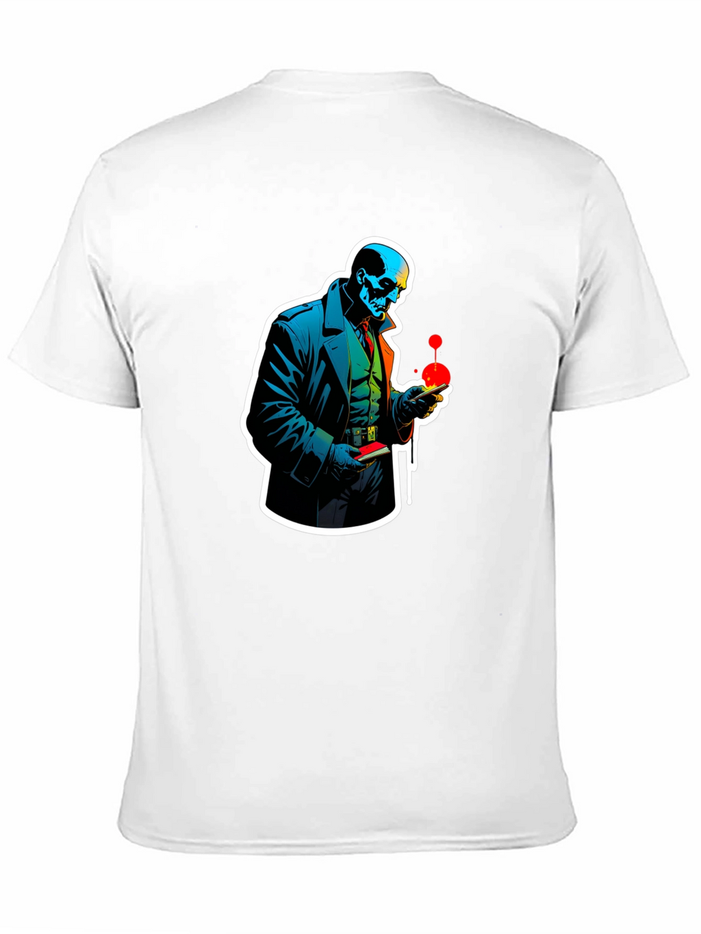 Skull Detective Graphic Tee - Unique Design