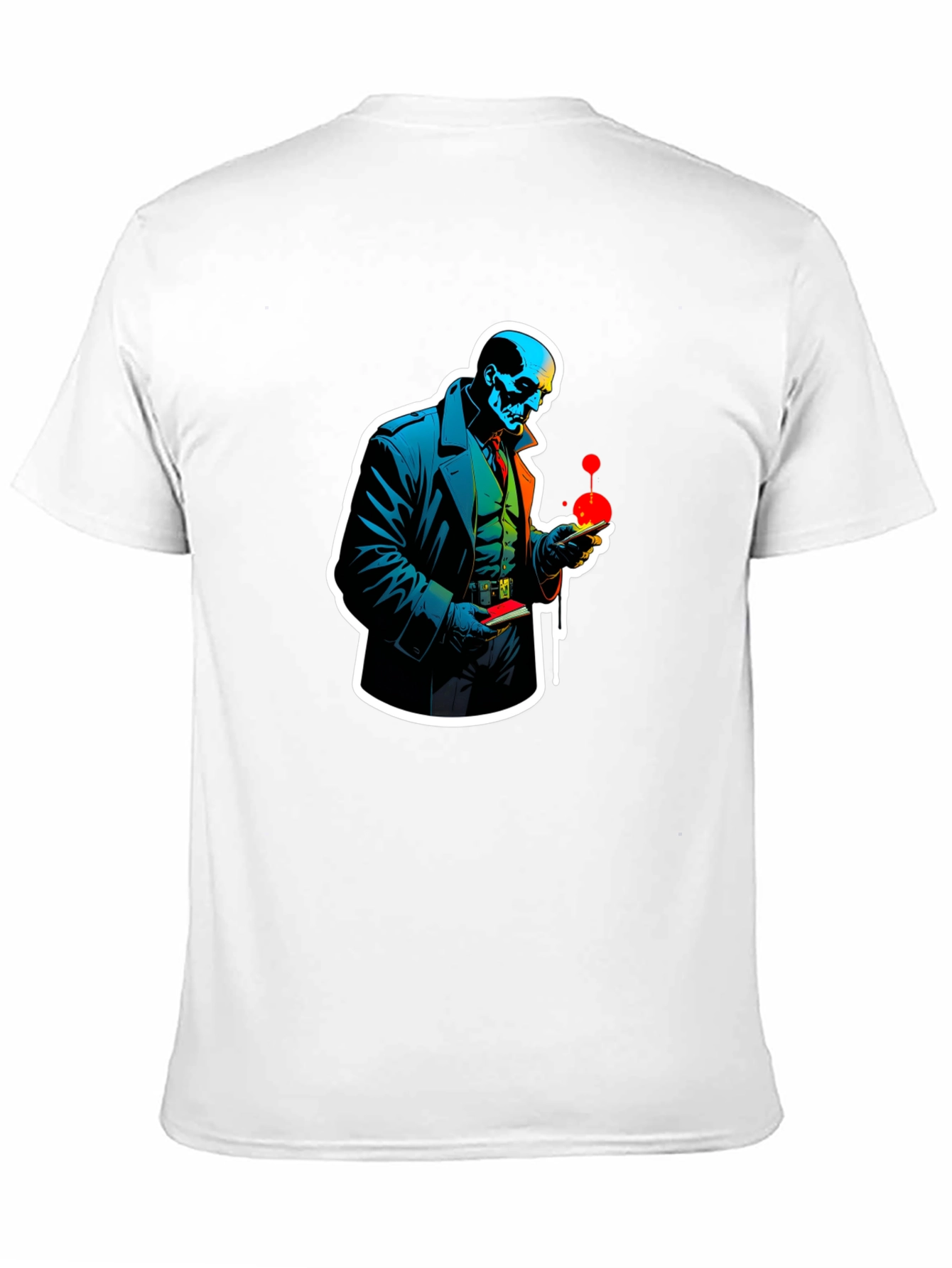 Skull Detective Graphic Tee - Unique Design