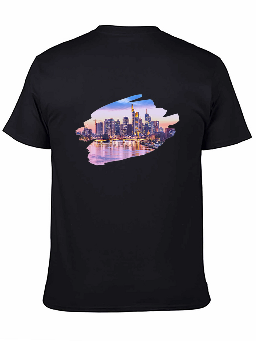 Cityscape Graphic Black T-Shirt