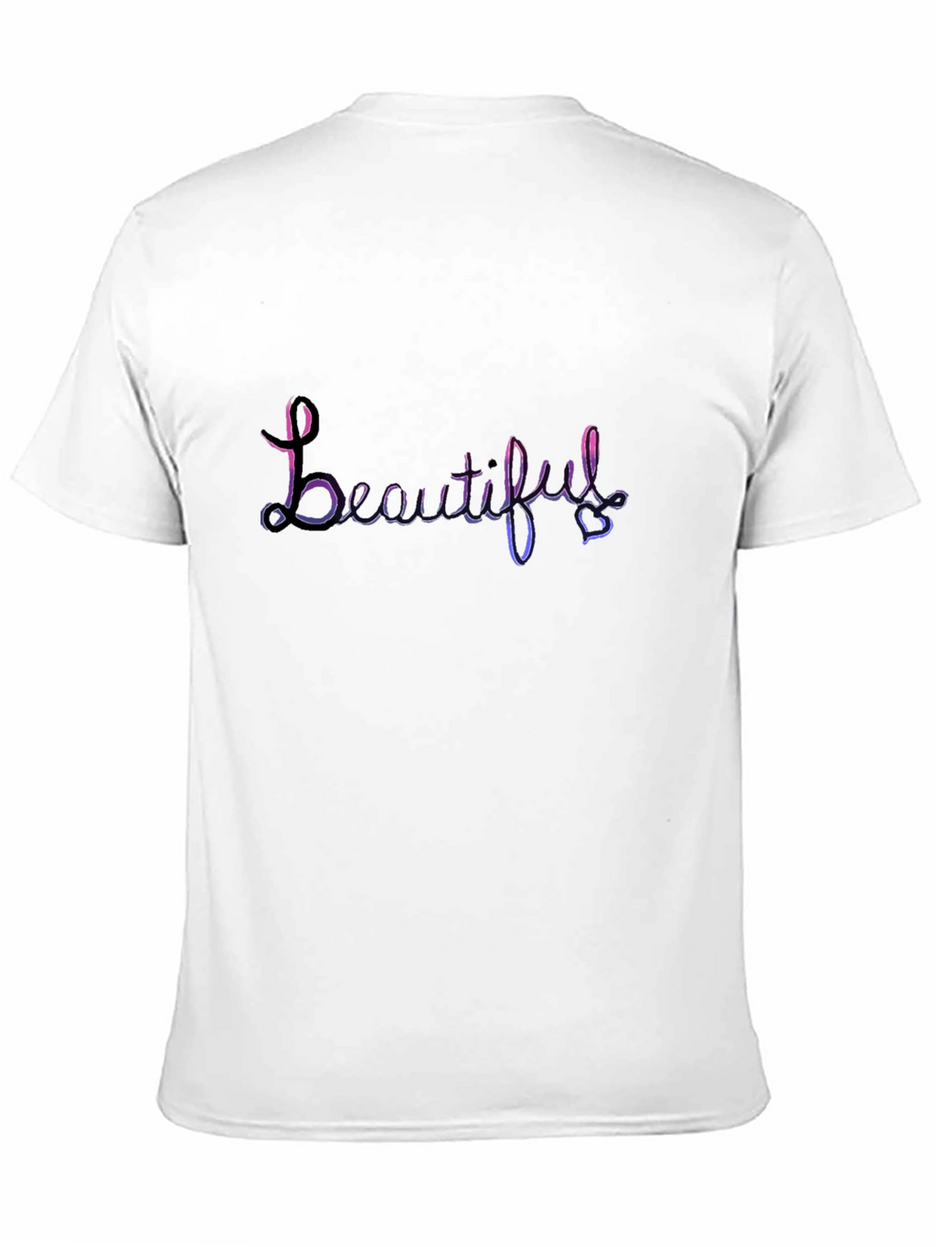 Beautiful Script Black T-Shirt