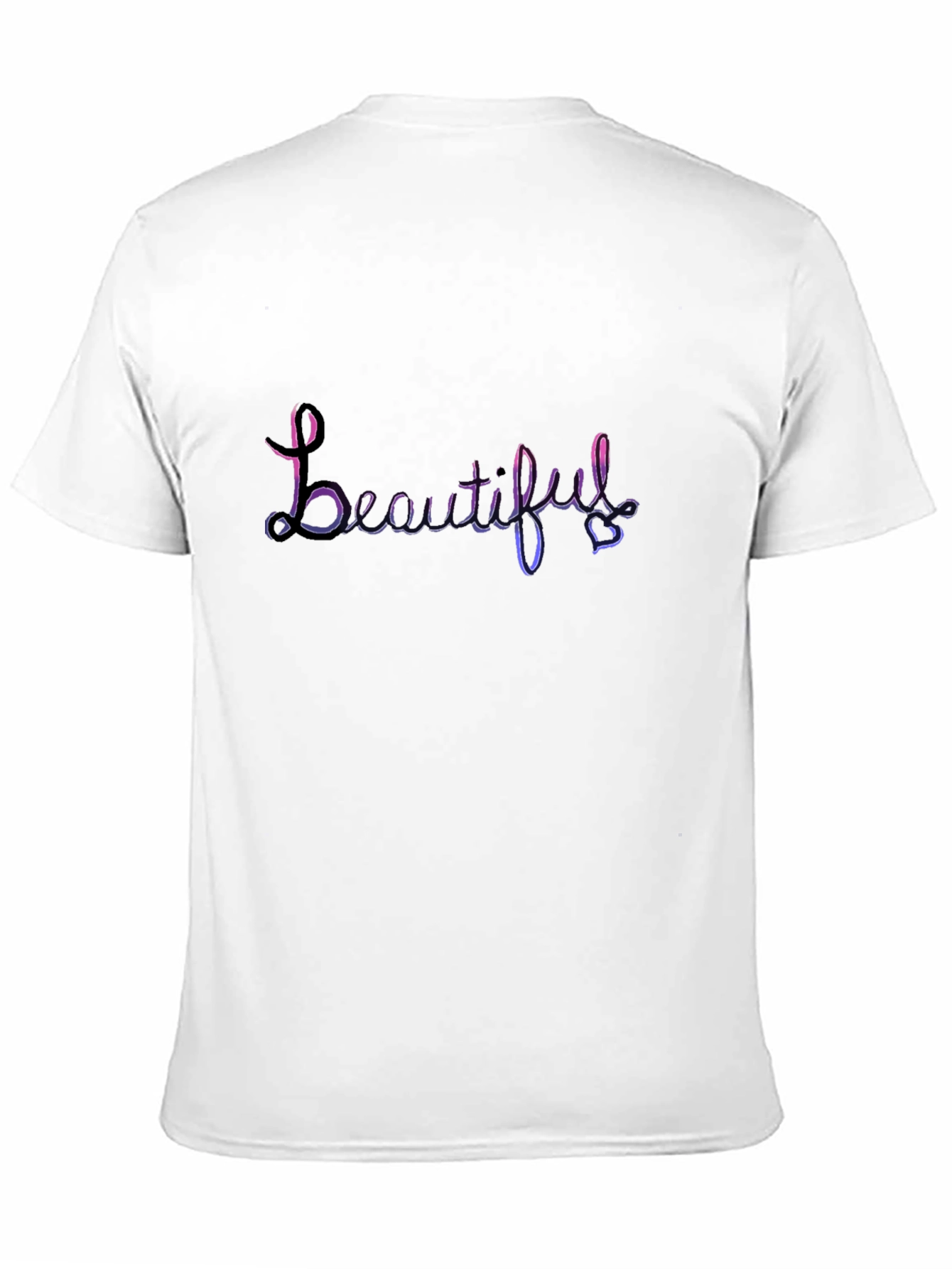 Beautiful Script Black T-Shirt
