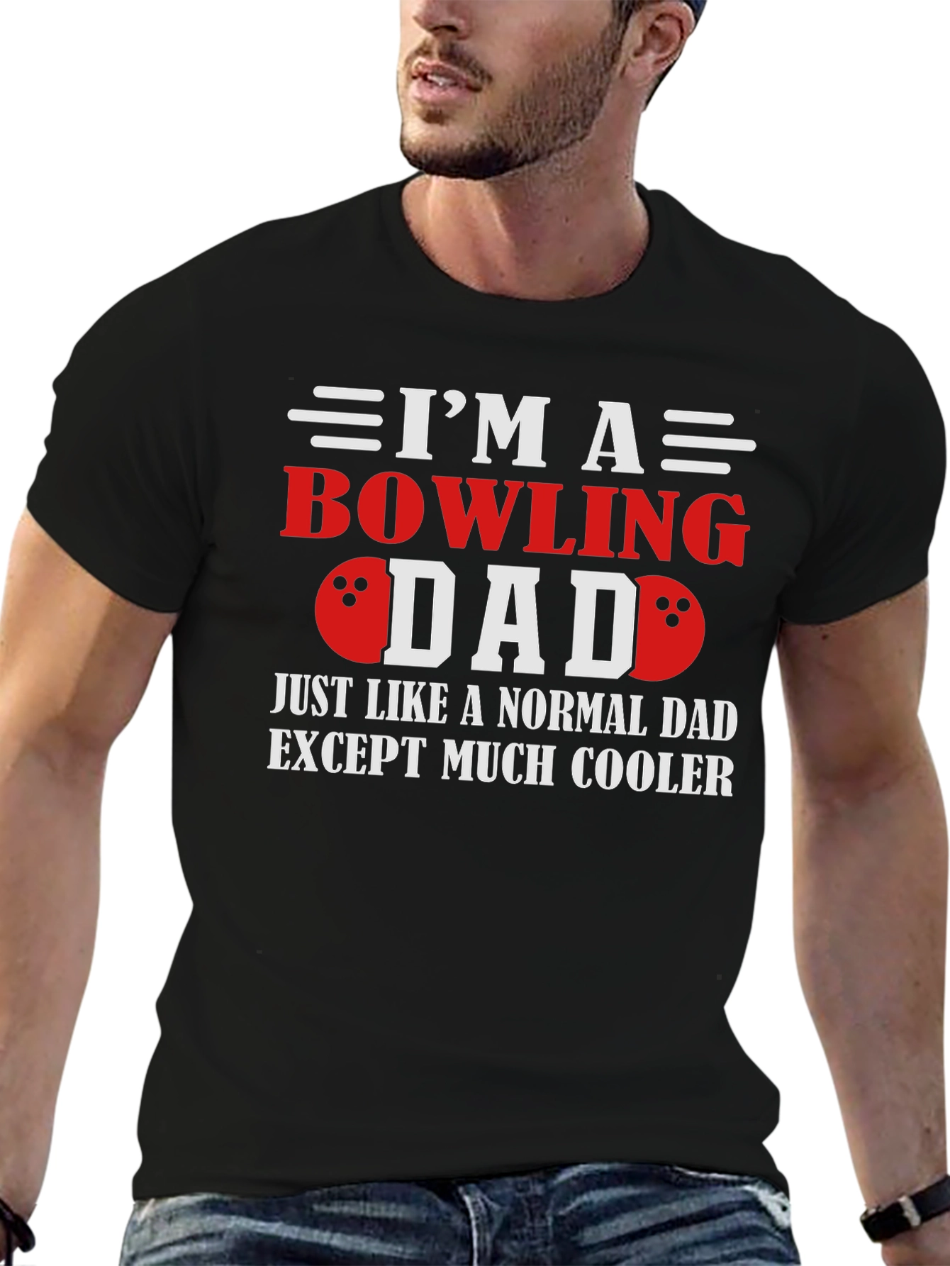 Bowling Dad T-Shirt - Cool Fathers Day Gift