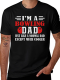 Bowling Dad T-Shirt - Cool Fathers Day Gift