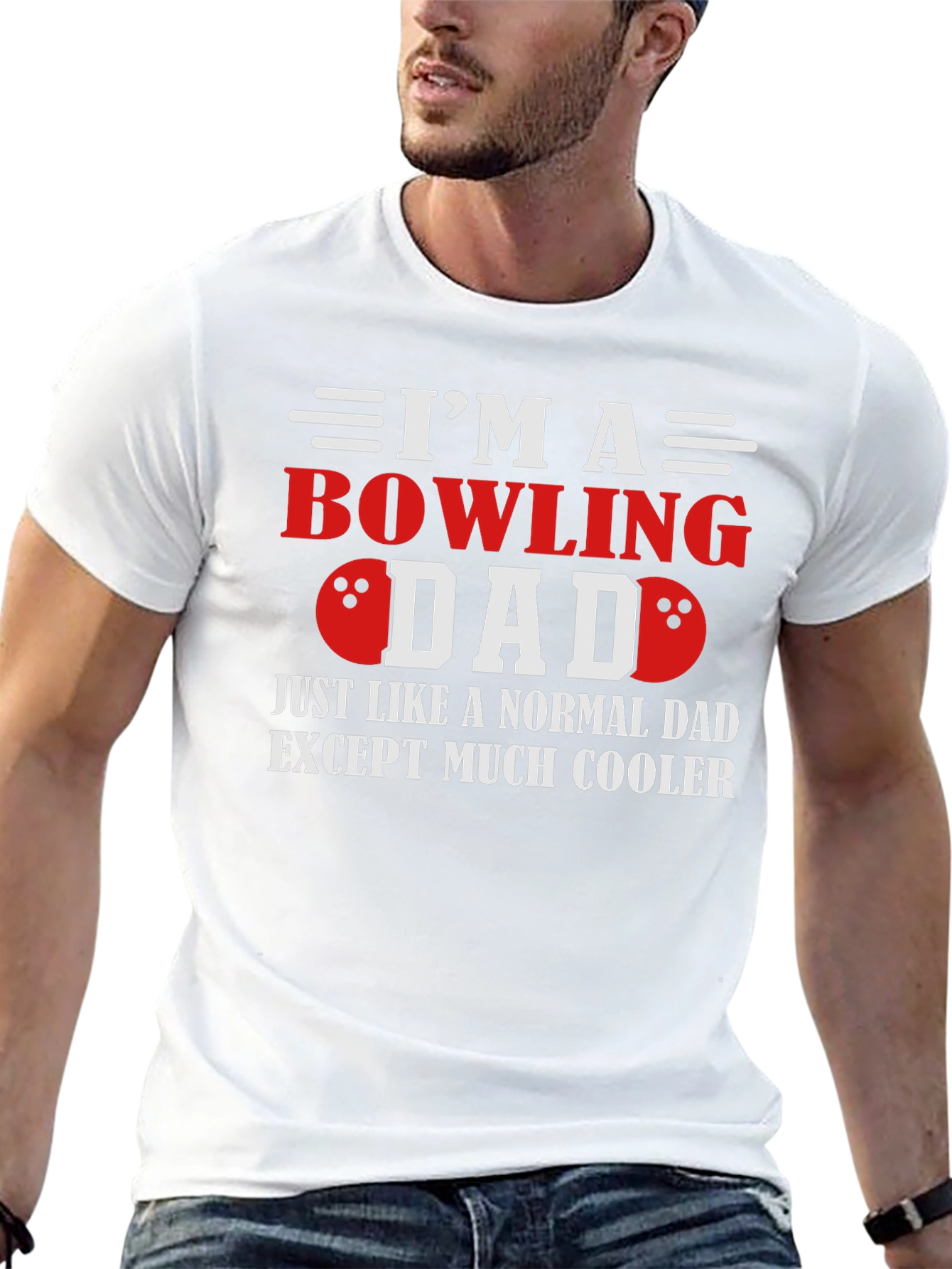 Bowling Dad T-Shirt - Cool Fathers Day Gift