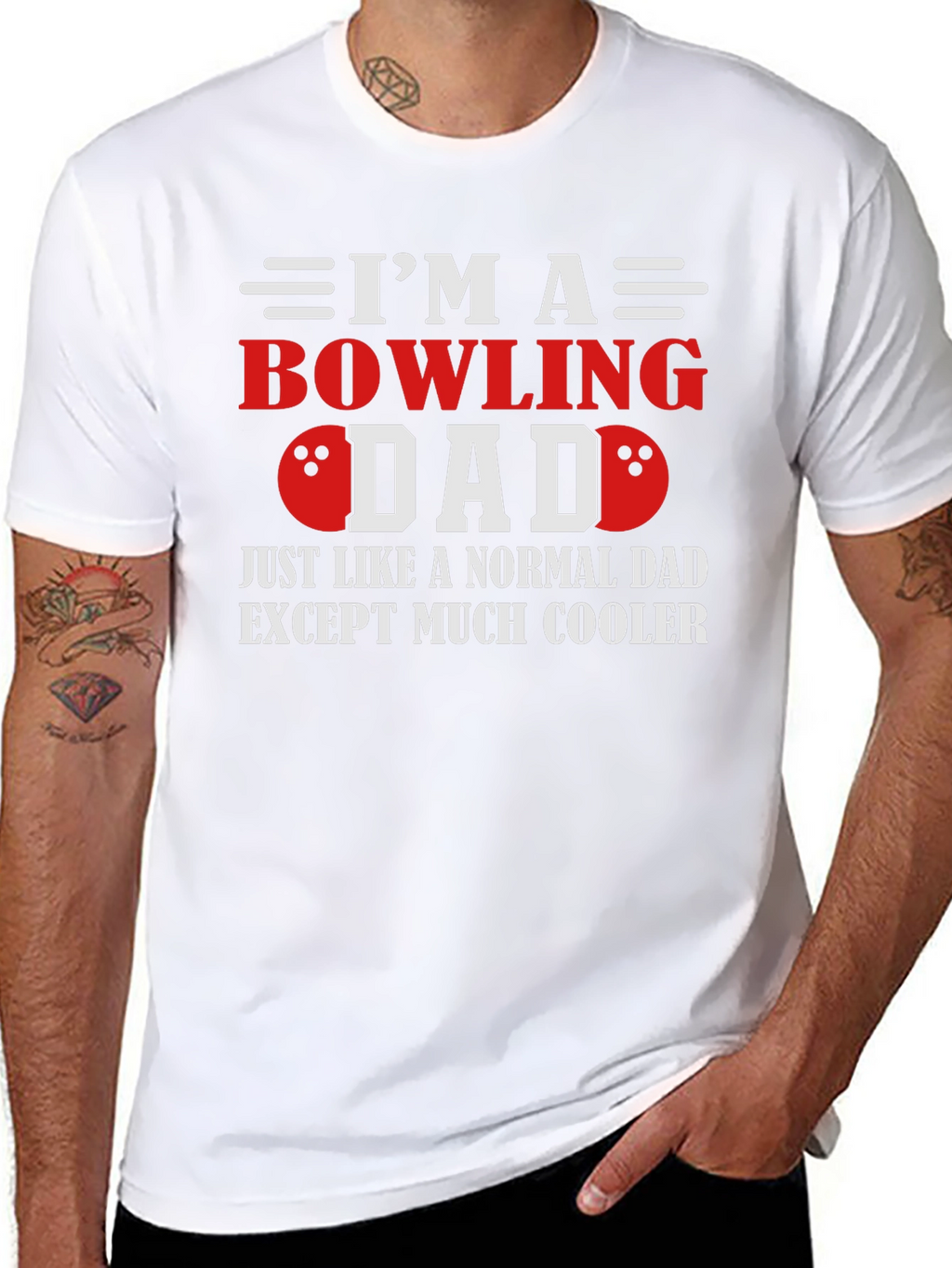 Bowling Dad T-Shirt - Cool Fathers Day Gift