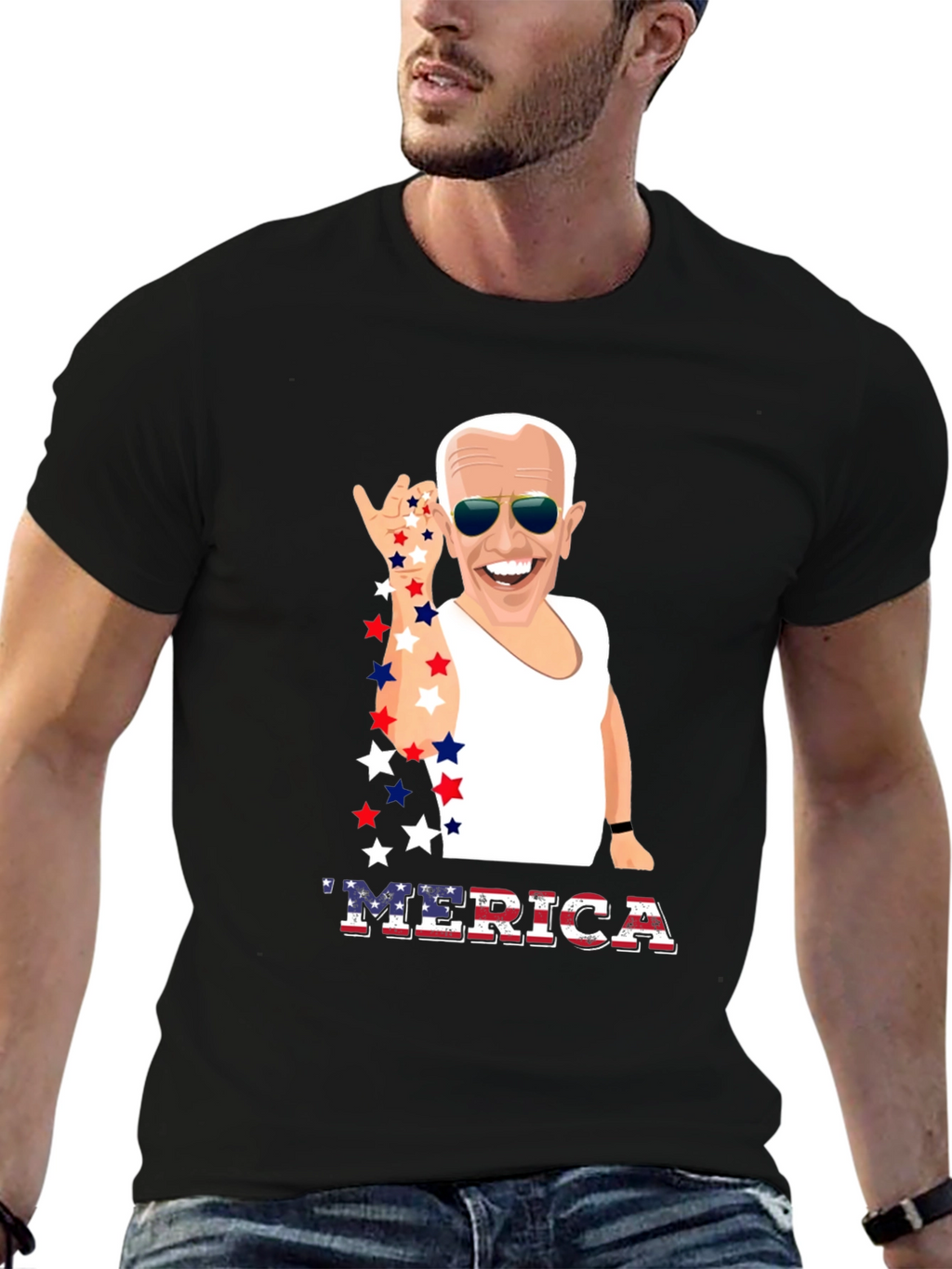 Joe Biden MERICA Patriotic T-Shirt