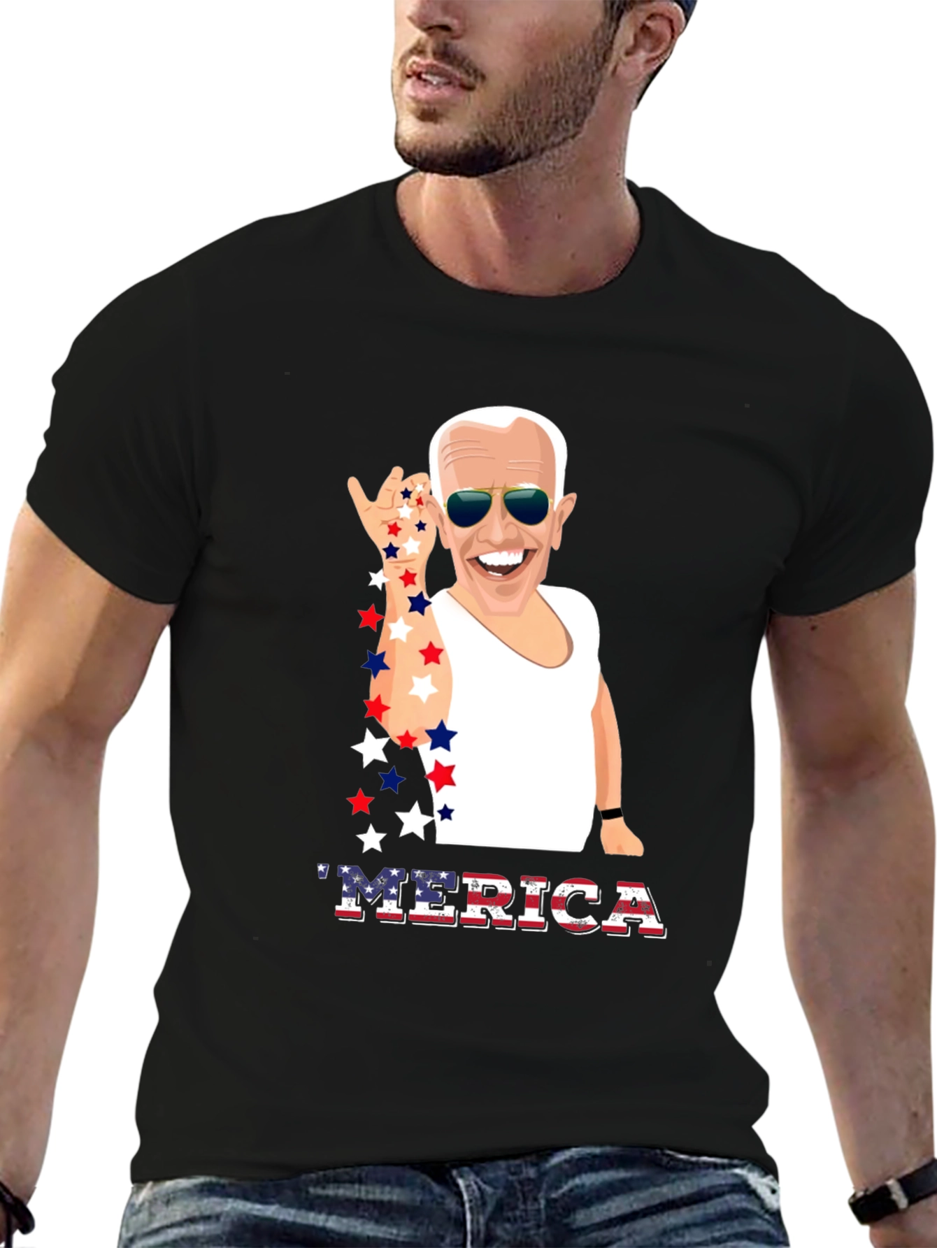 Joe Biden MERICA Patriotic T-Shirt