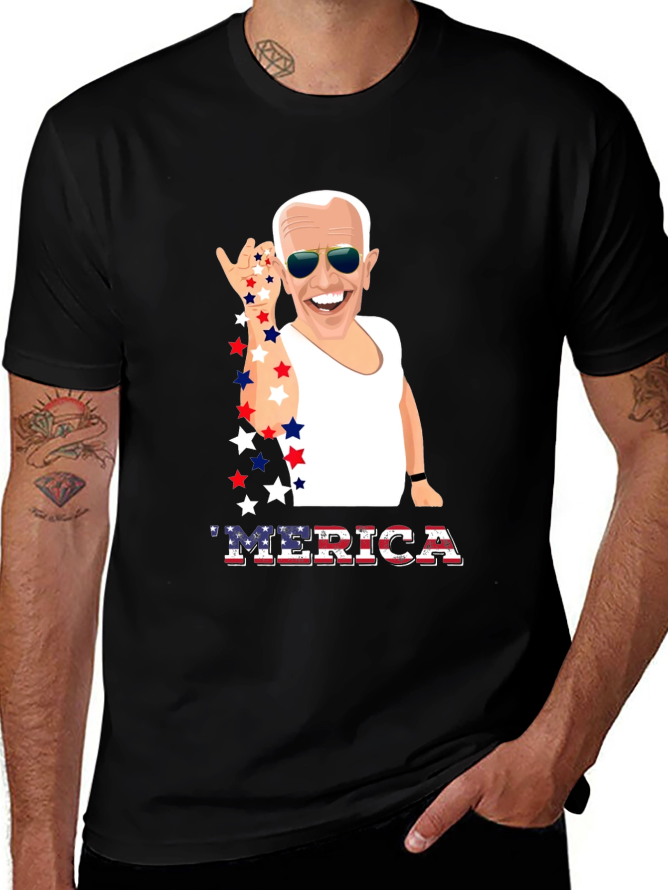 Joe Biden MERICA Patriotic T-Shirt
