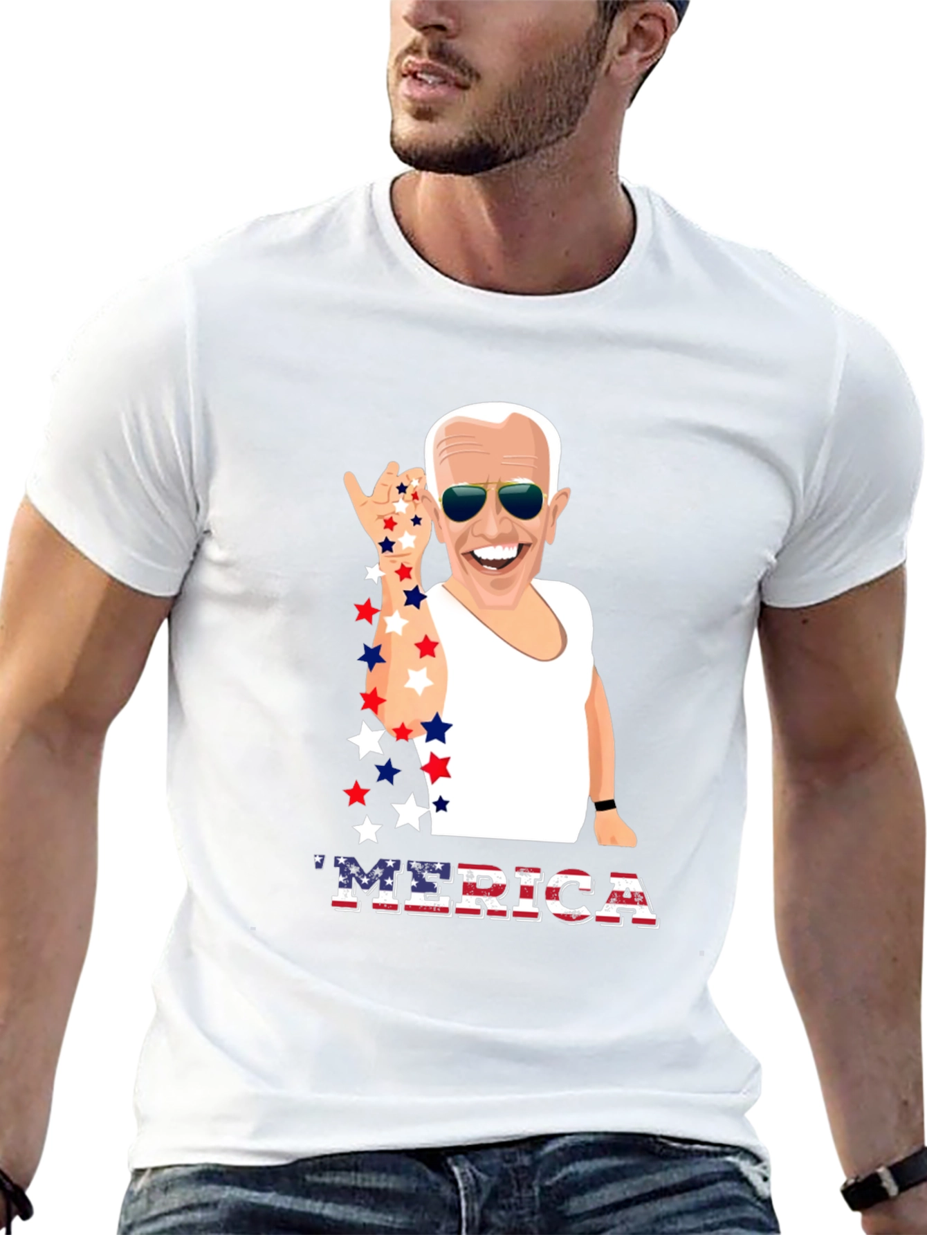 Joe Biden MERICA Patriotic T-Shirt