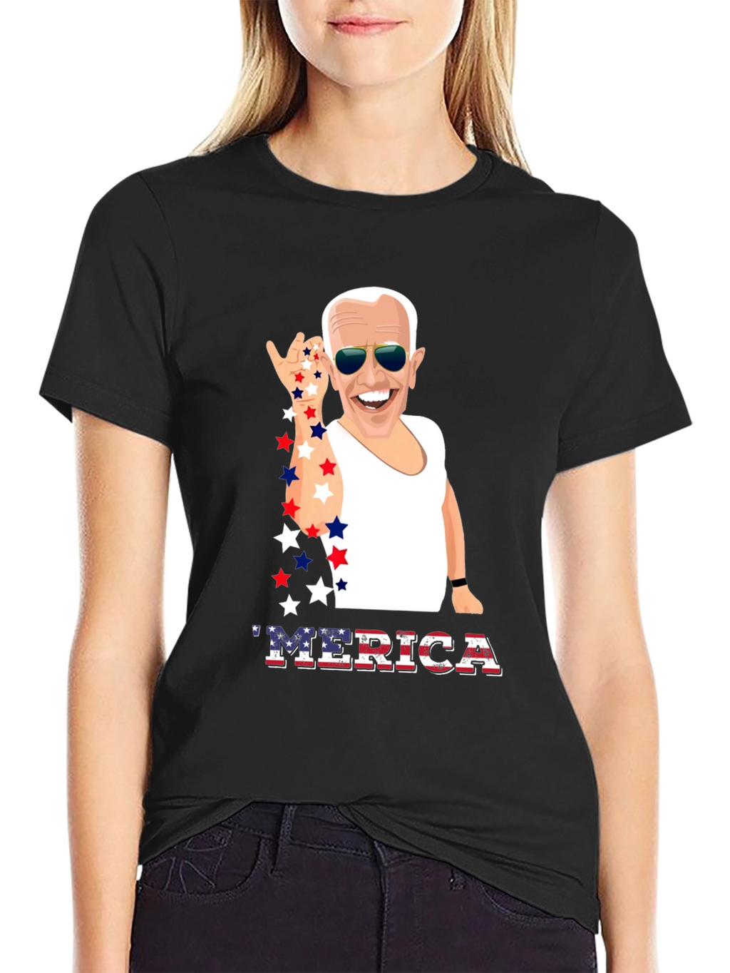 Joe Biden MERICA Patriotic T-Shirt