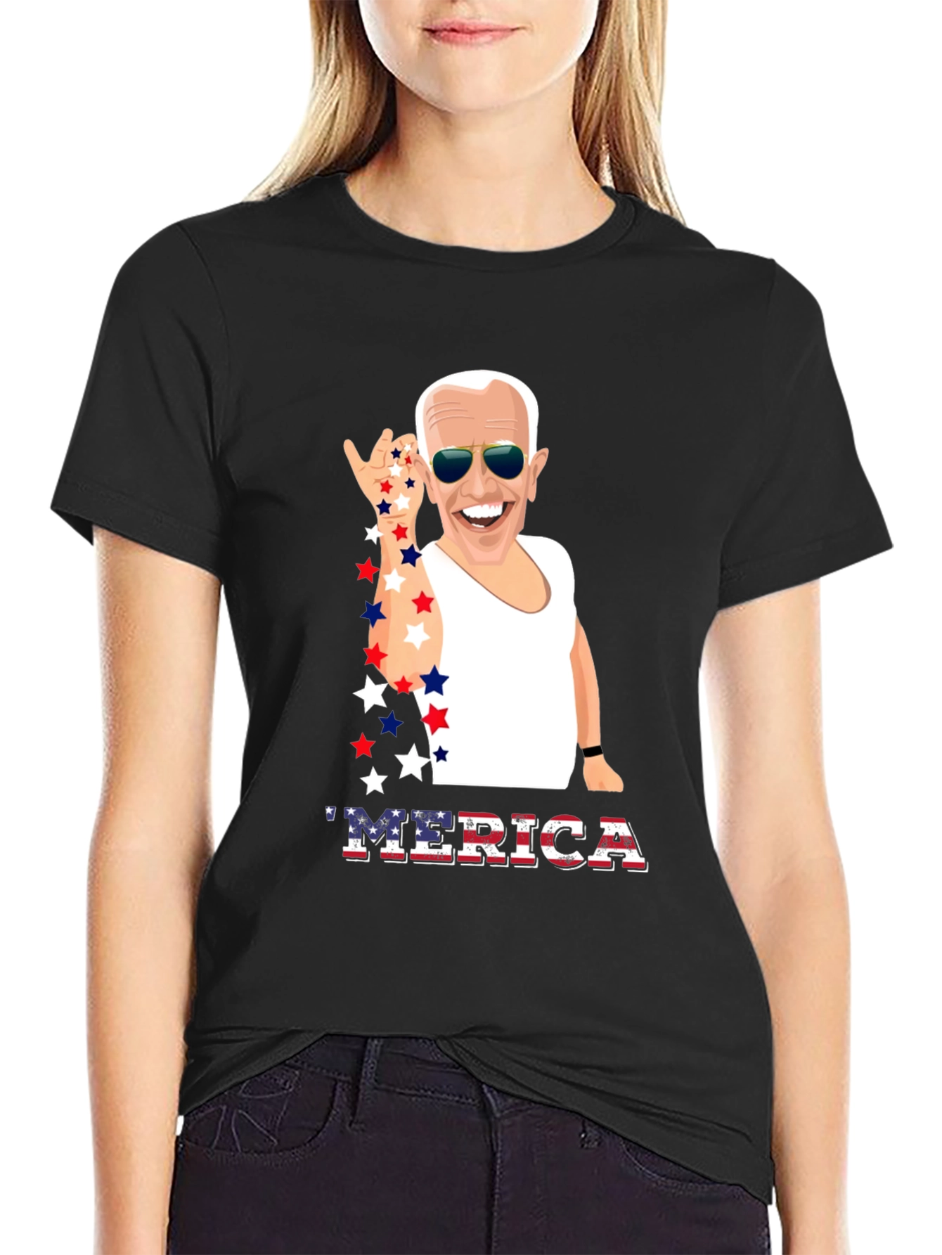 Joe Biden MERICA Patriotic T-Shirt