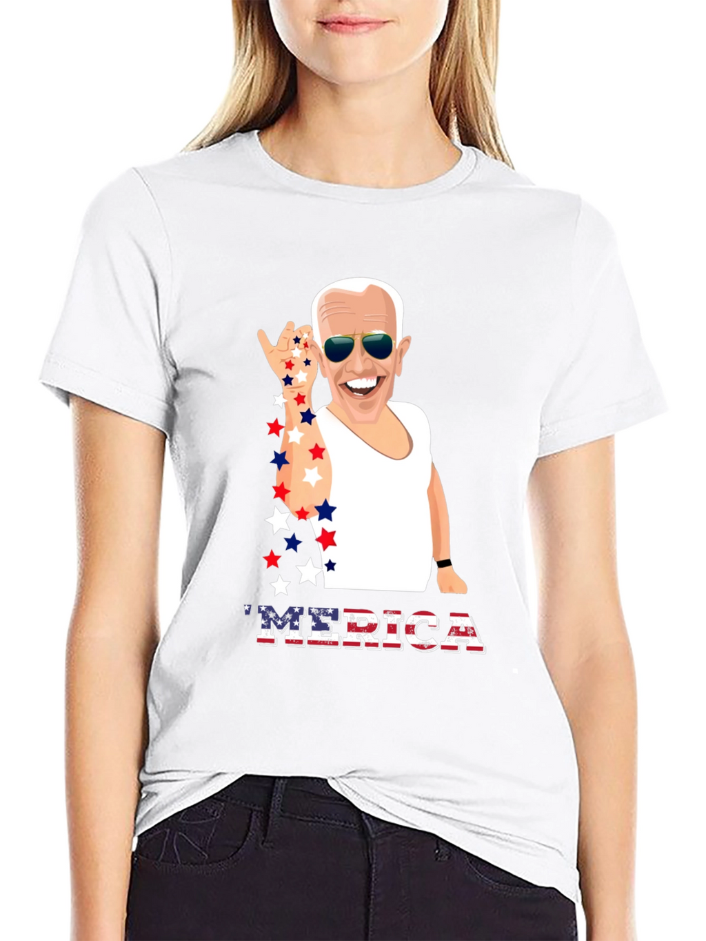 Joe Biden MERICA Patriotic T-Shirt