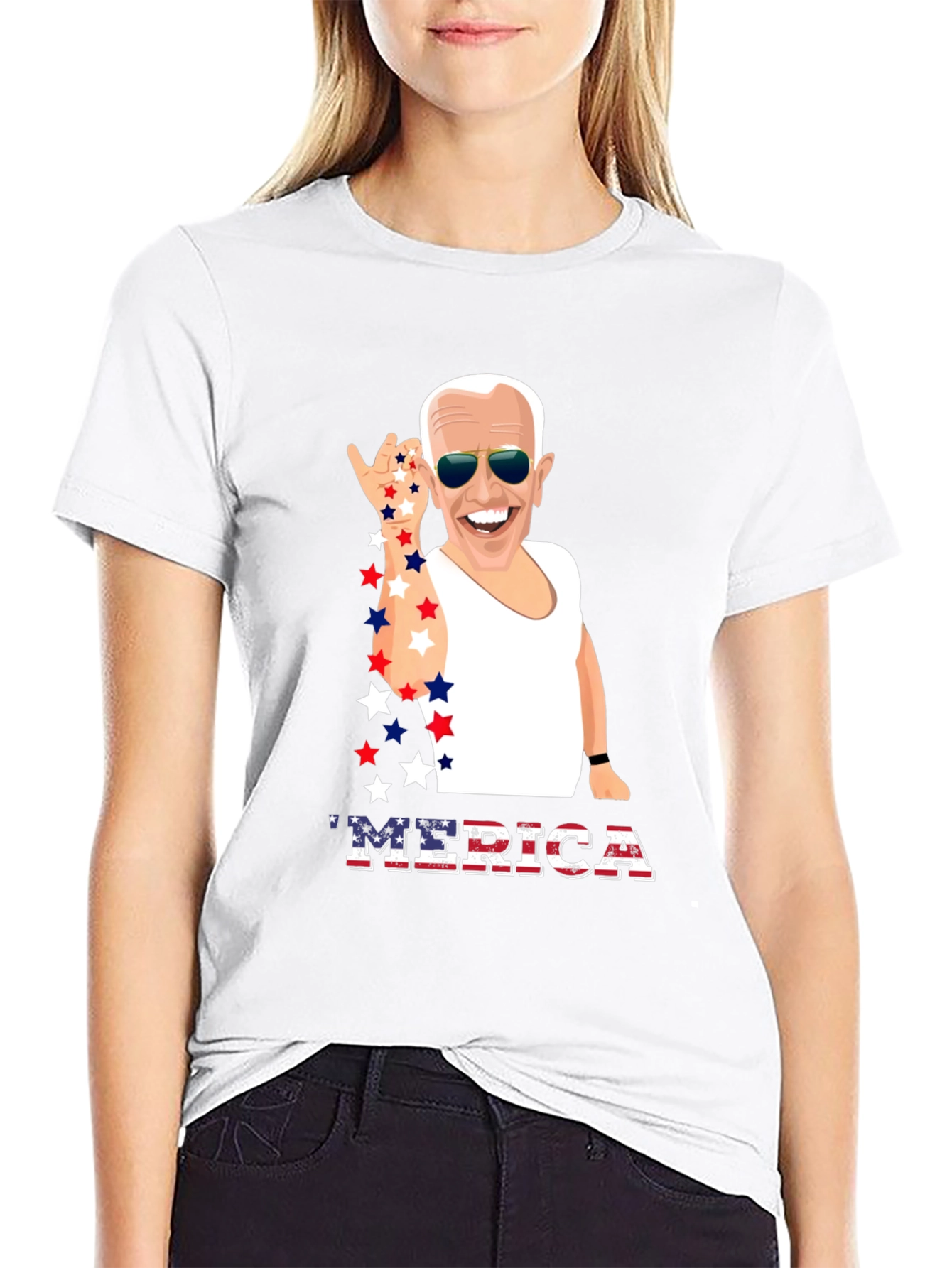 Joe Biden MERICA Patriotic T-Shirt