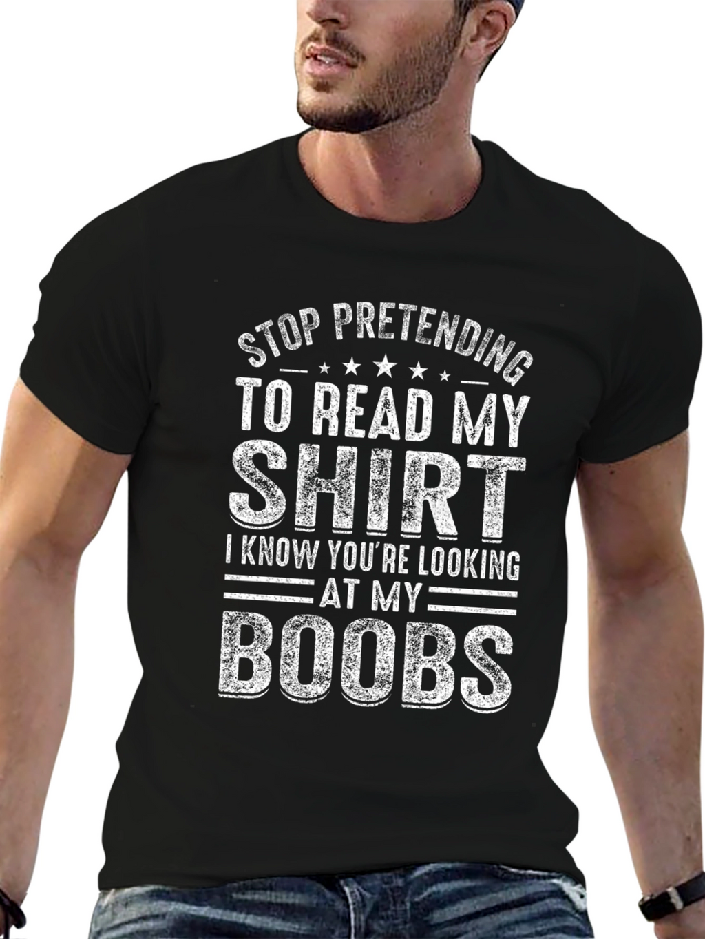 Funny Boobs Graphic T-Shirt for Men