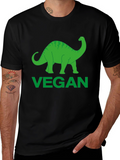 Vegan Dinosaur T-Shirt - Eco-Friendly Style
