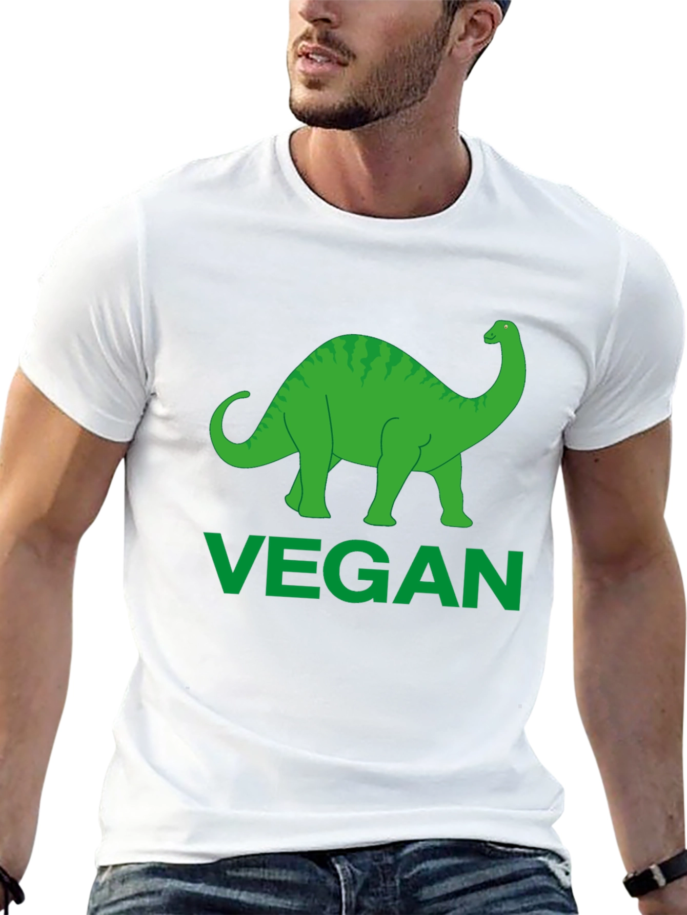 Vegan Dinosaur T-Shirt - Eco-Friendly Style