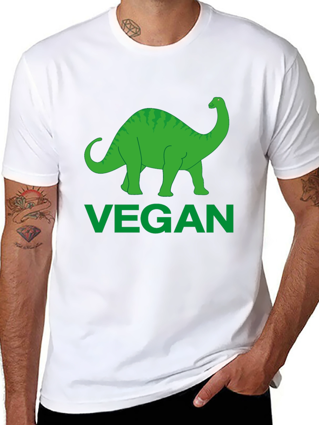 Vegan Dinosaur T-Shirt - Eco-Friendly Style