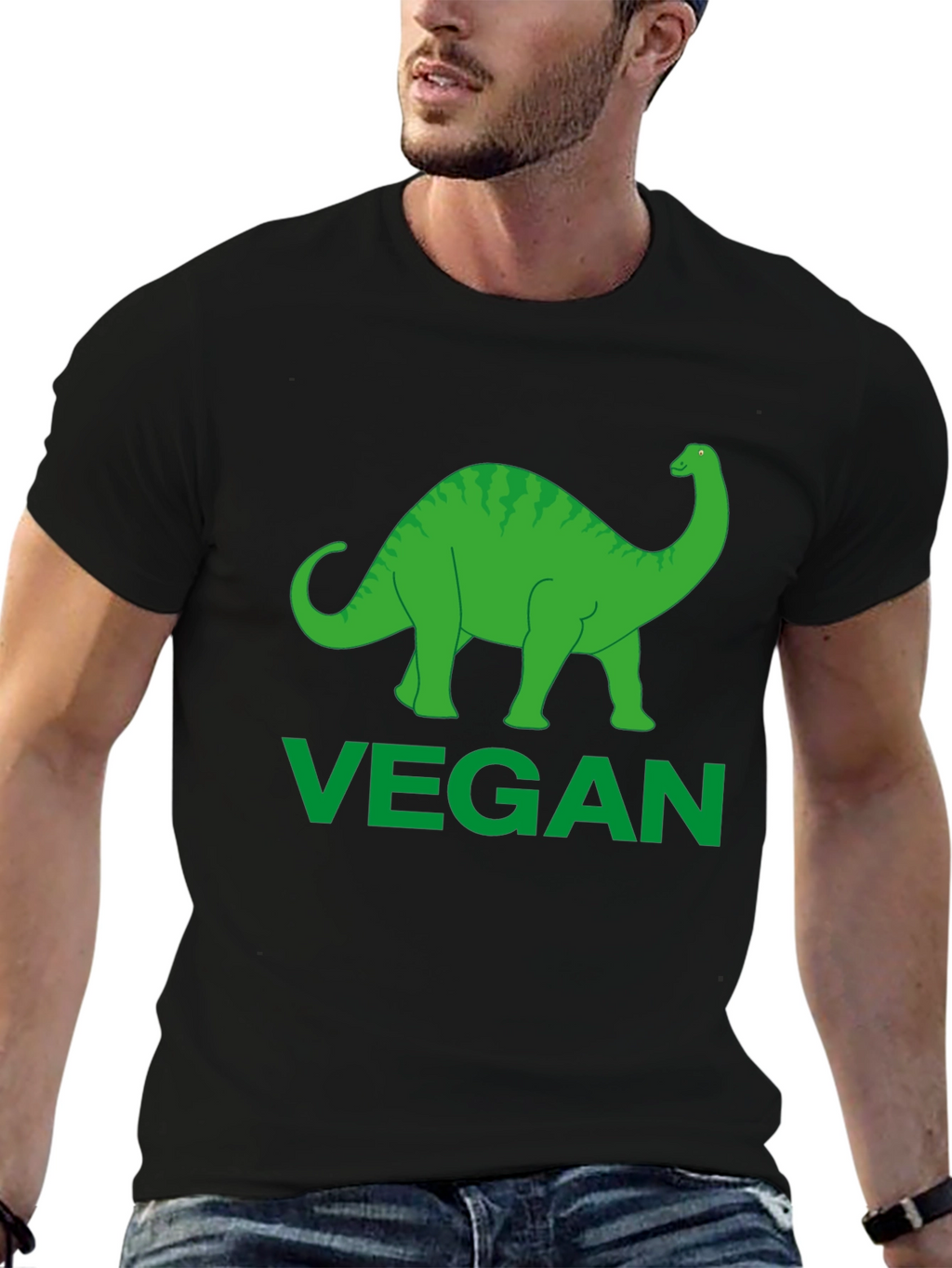 Vegan Dinosaur T-Shirt - Eco-Friendly Style