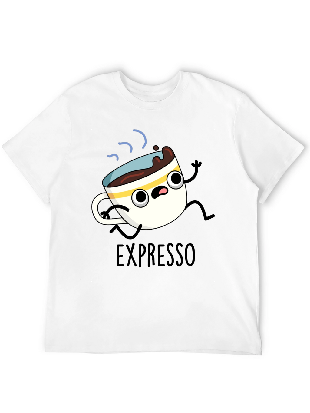 Expresso Run T-Shirt - Cartoon Coffee Tee