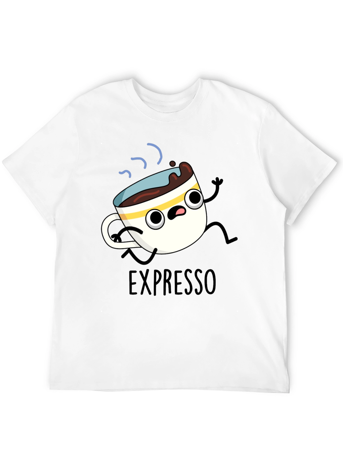 Expresso Run T-Shirt - Cartoon Coffee Tee