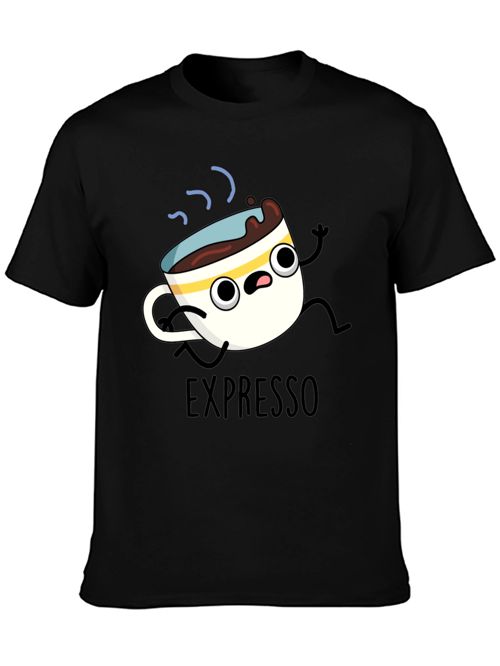 Expresso Run T-Shirt - Cartoon Coffee Tee