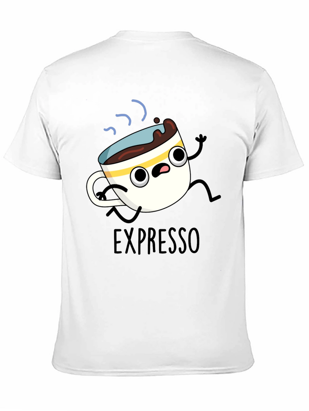 Expresso Run T-Shirt - Cartoon Coffee Tee
