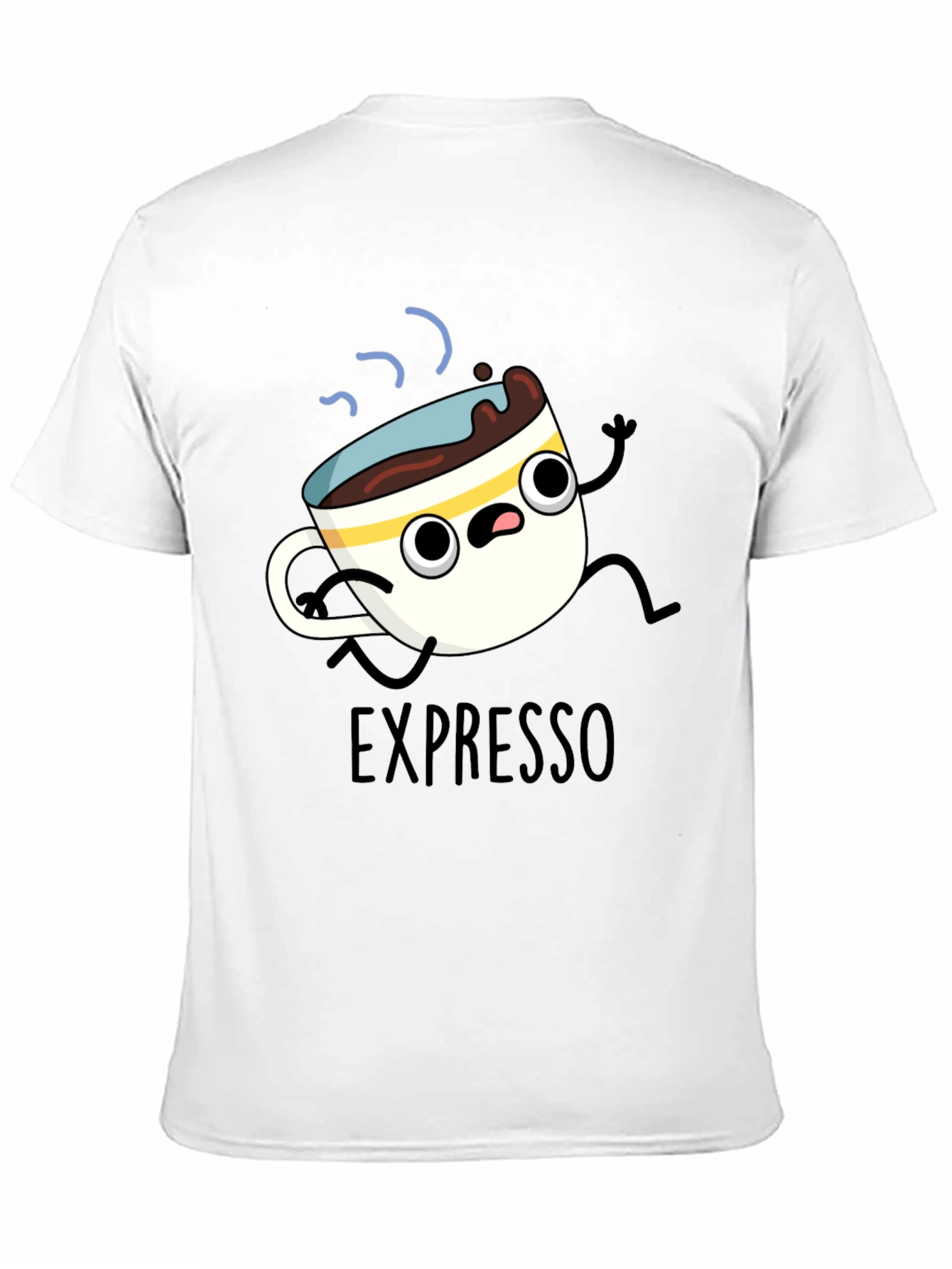 Expresso Run T-Shirt - Cartoon Coffee Tee