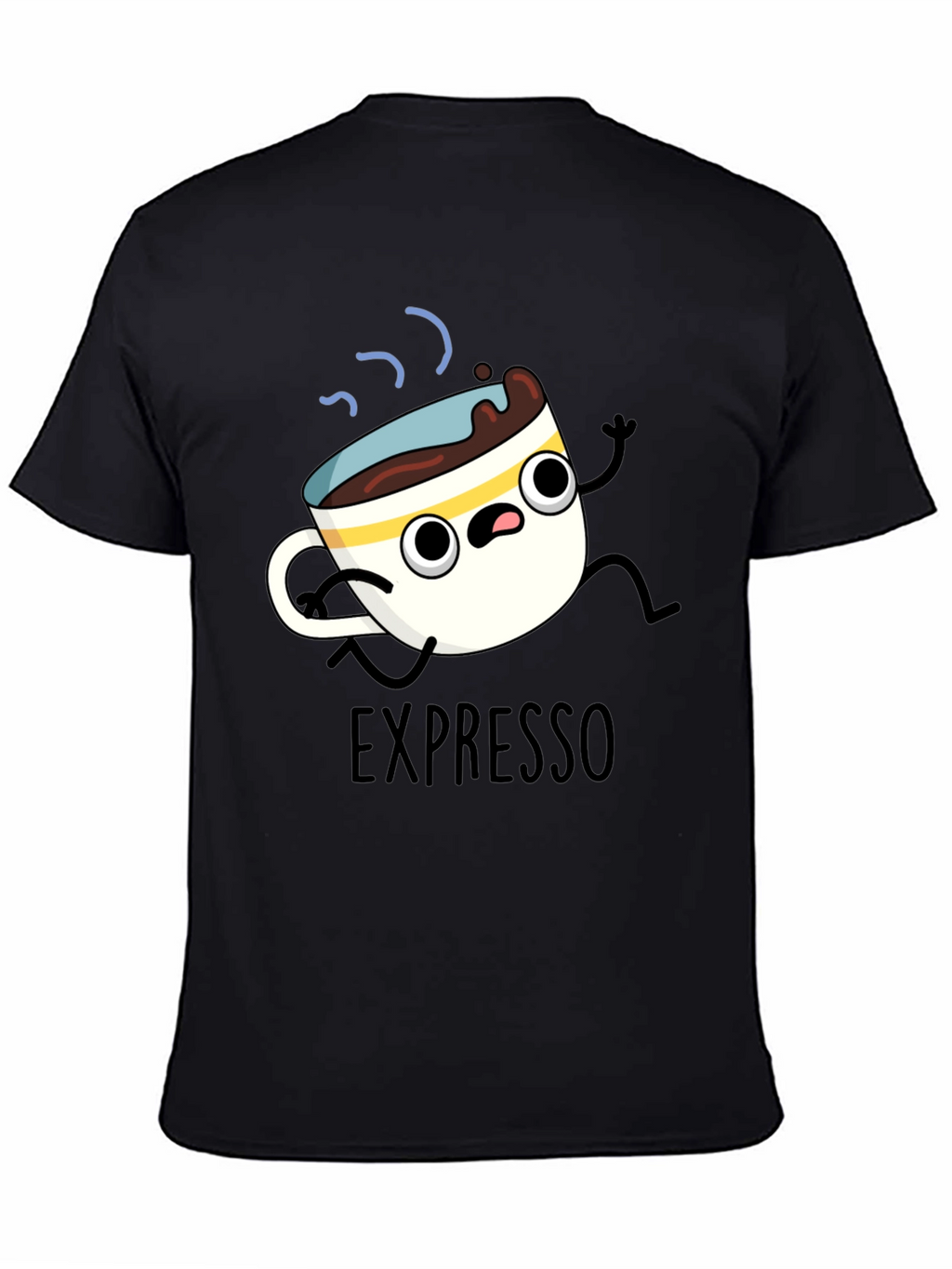 Expresso Run T-Shirt - Cartoon Coffee Tee