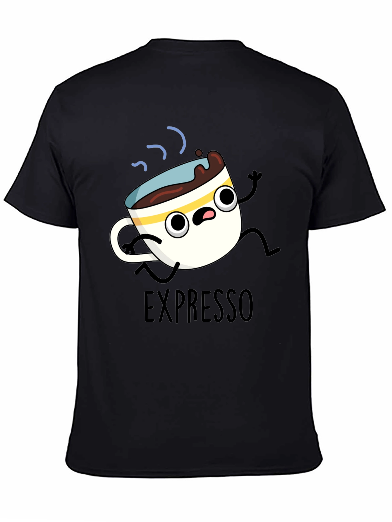 Expresso Run T-Shirt - Cartoon Coffee Tee