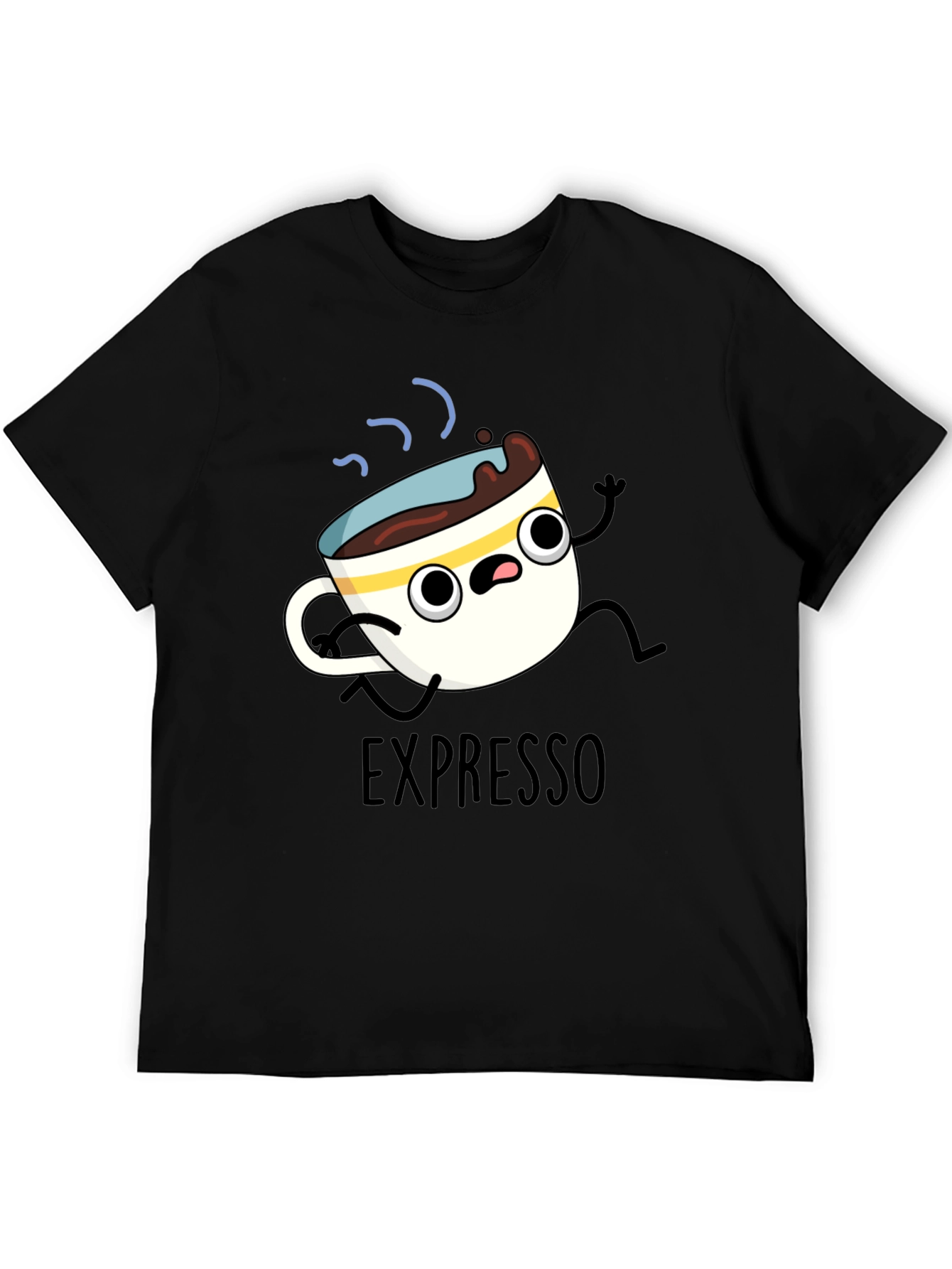 Expresso Run T-Shirt - Cartoon Coffee Tee
