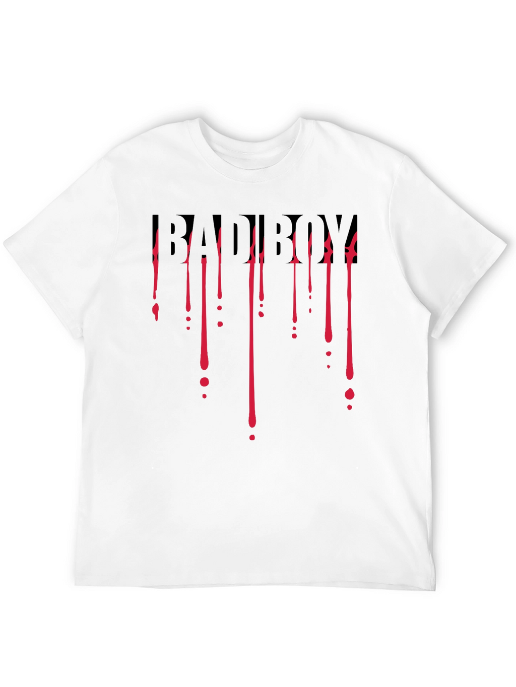 Bad Boy Dripping Blood Graphic Black T-Shirt