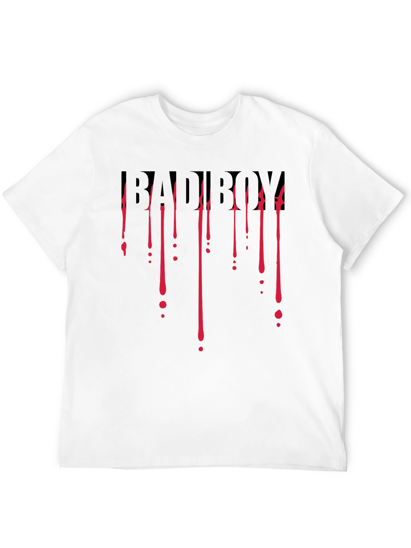 Bad Boy Dripping Blood Graphic Black T-Shirt