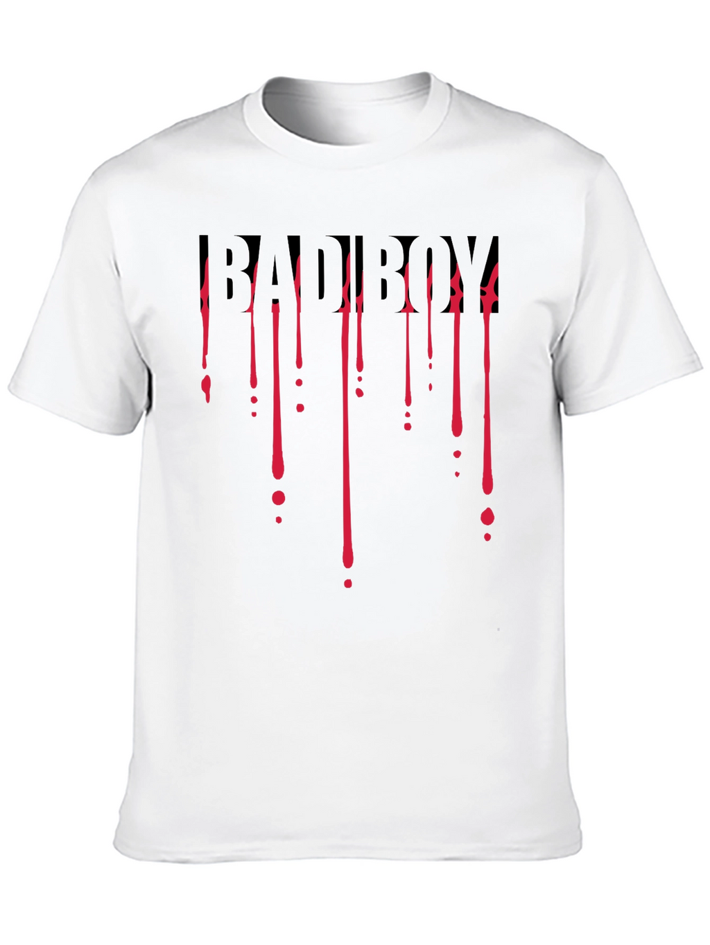 Bad Boy Dripping Blood Graphic Black T-Shirt
